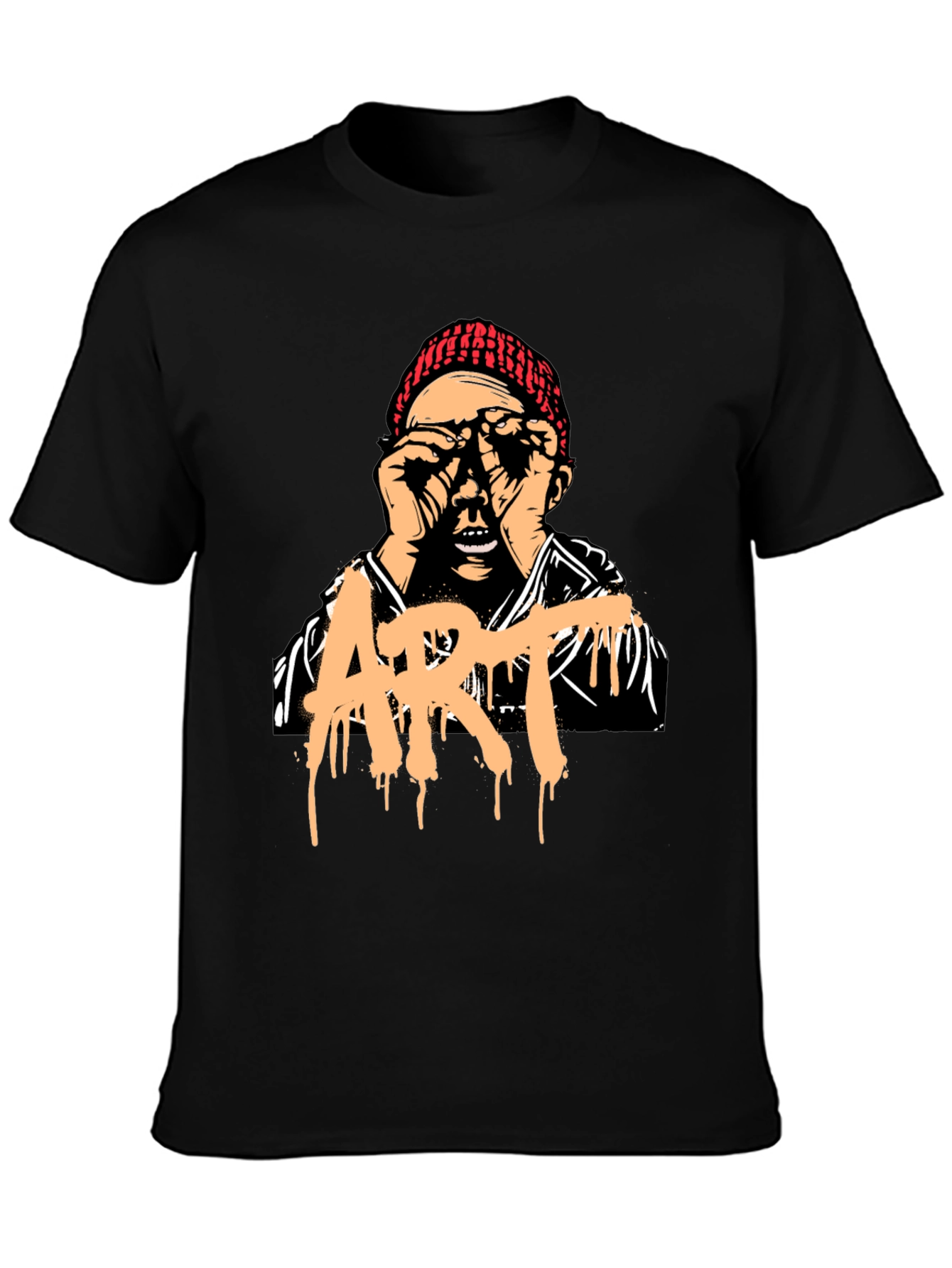 Artistic Graphic Print T-Shirt - Unique Street Style Tee