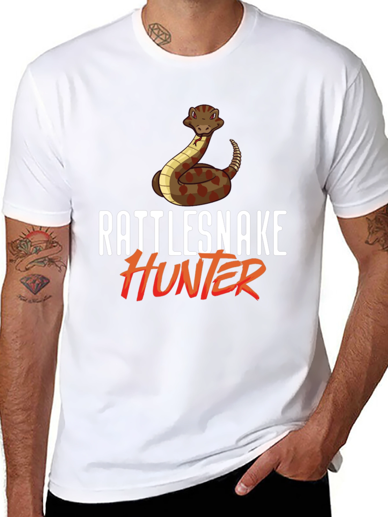 Rattlesnake Hunter Graphic T-Shirt