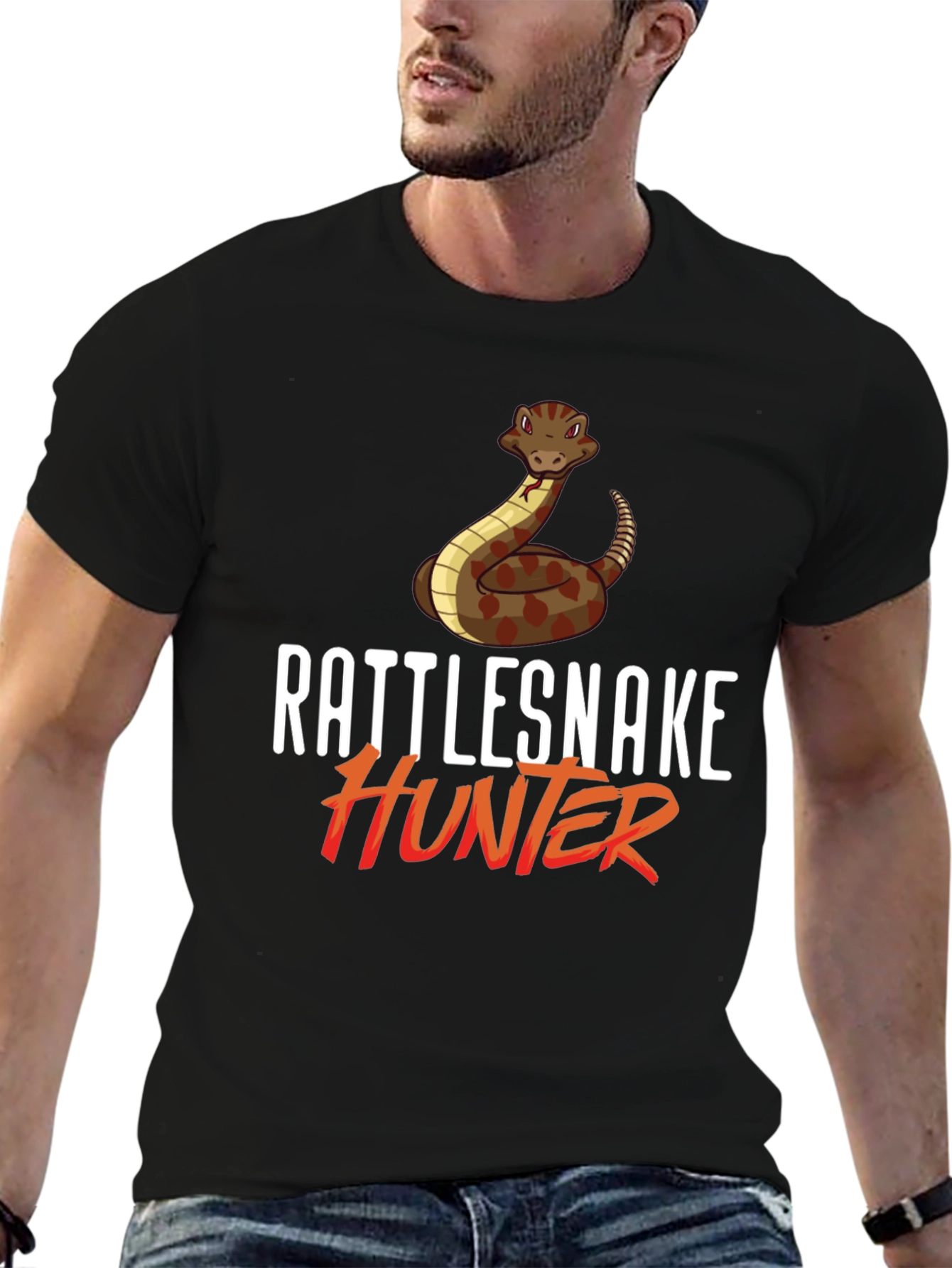 Rattlesnake Hunter Graphic T-Shirt