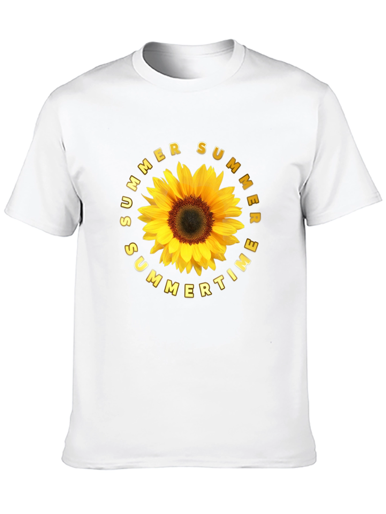 Summer Sunflower Graphic Tee - Black Unisex T-Shirt