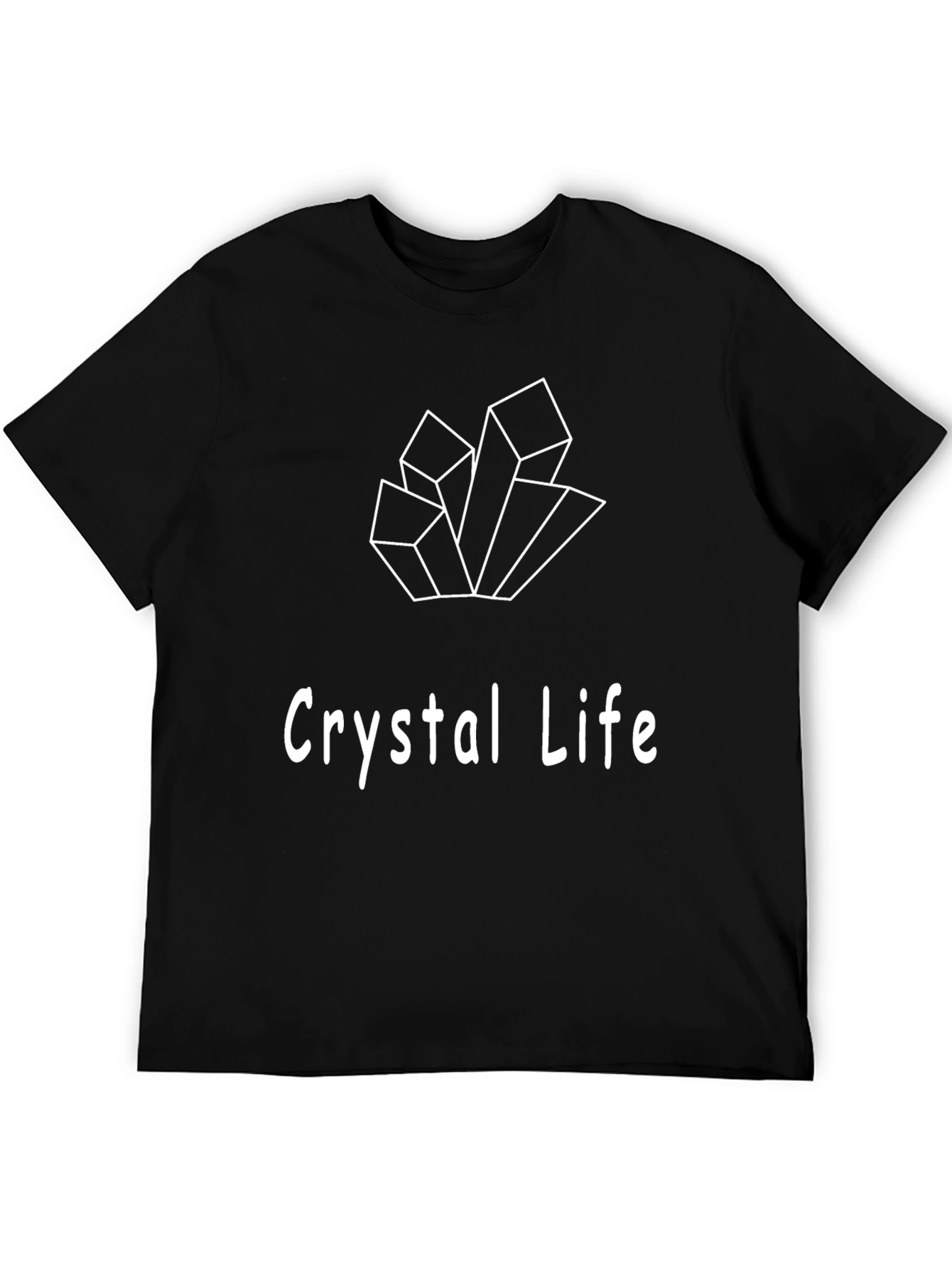 Crystal Life Graphic Black T-Shirt