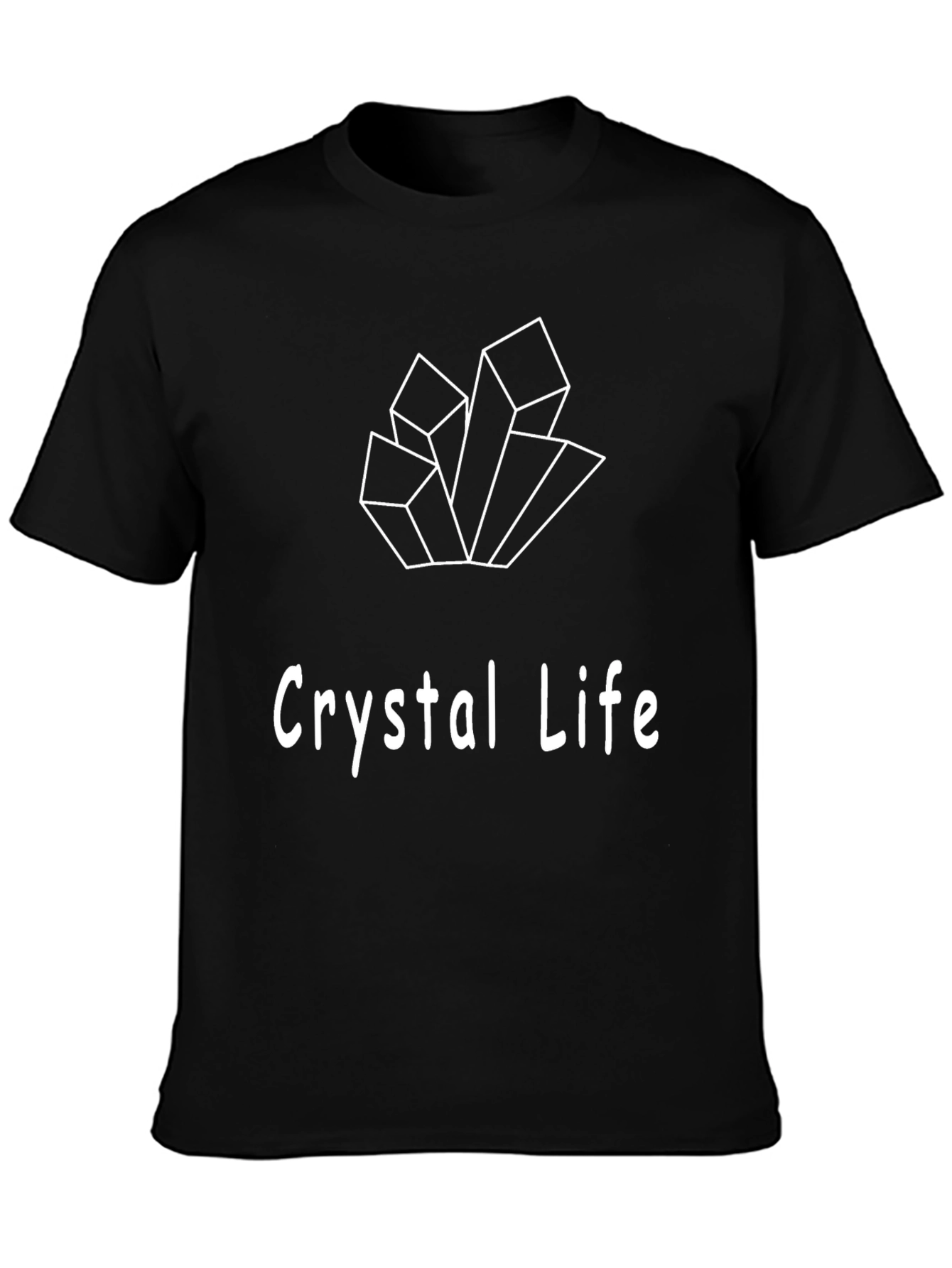 Crystal Life Graphic Black T-Shirt