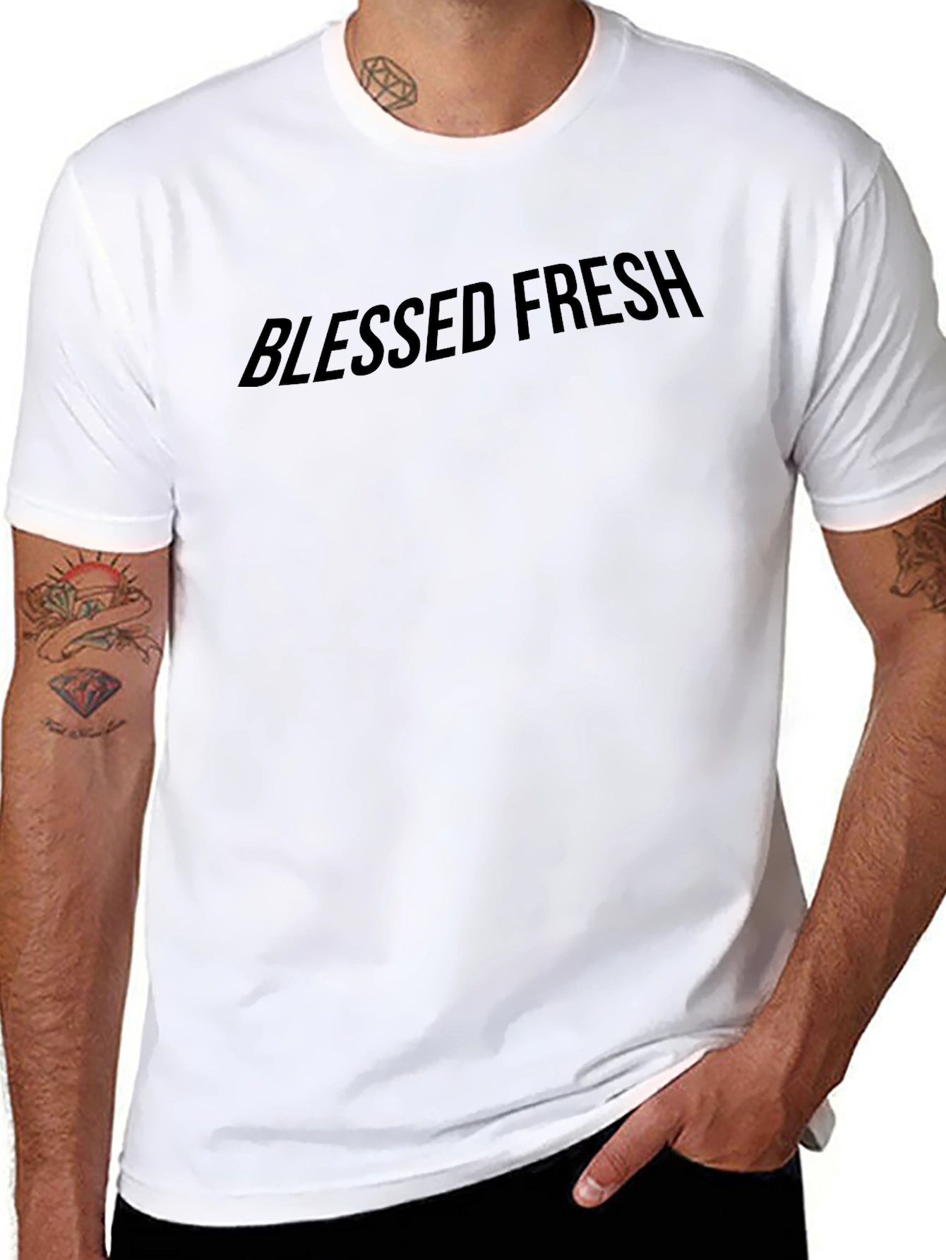 Blessed Fresh Black Graphic T-Shirt