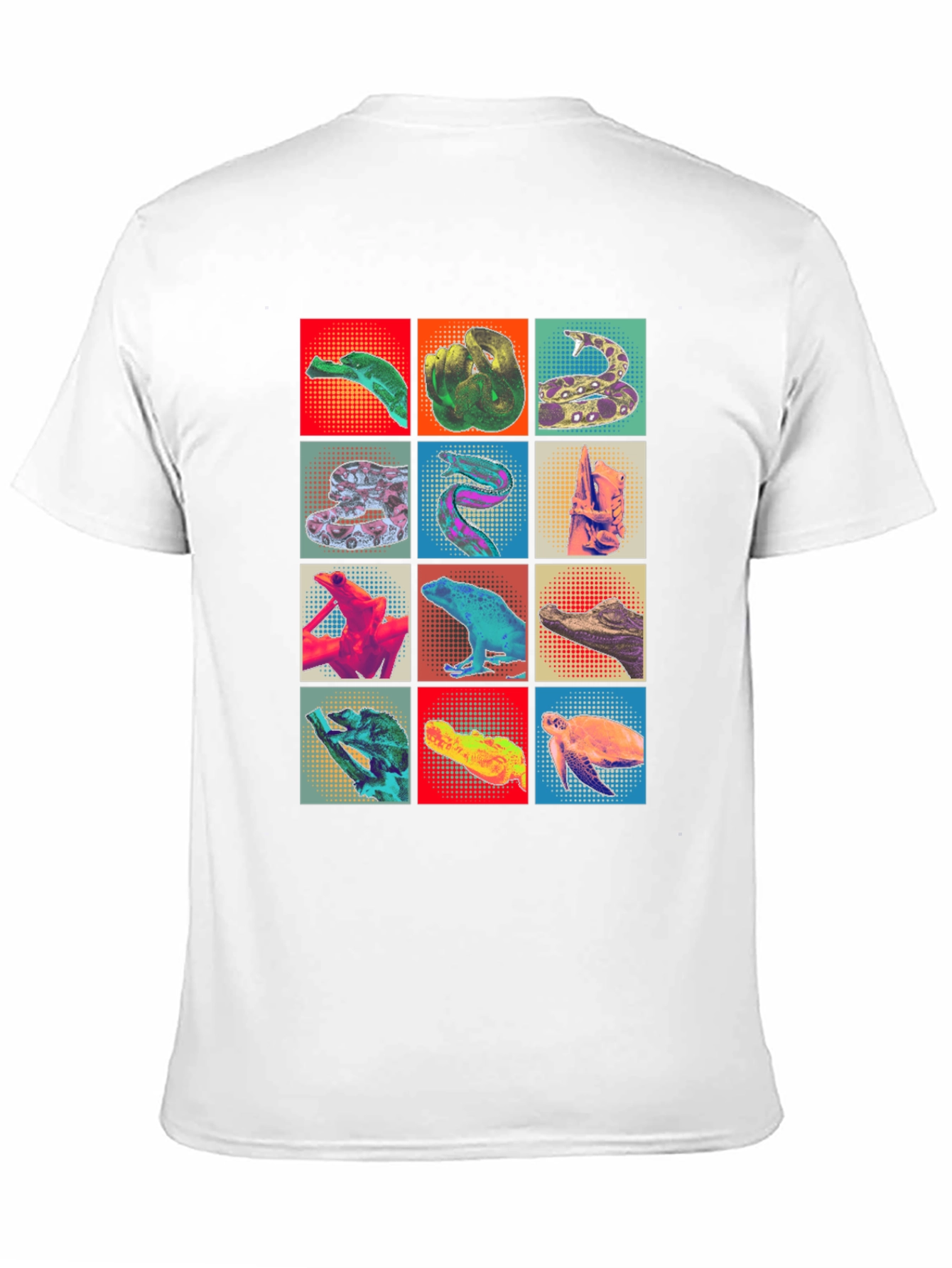 Reptile Pop Art T-Shirt Unique Graphic Tee