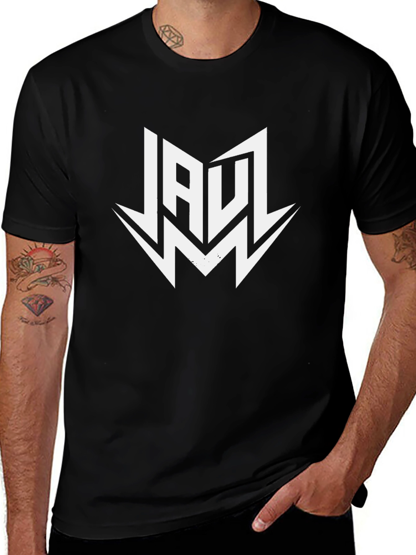 JAWZ Graphic Tee - Black Cotton Blend