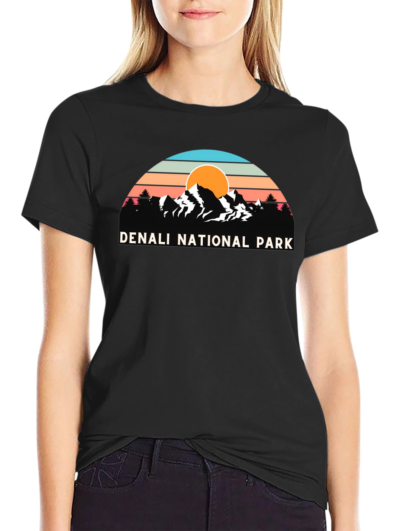 Denali National Park Retro Graphic T-Shirt