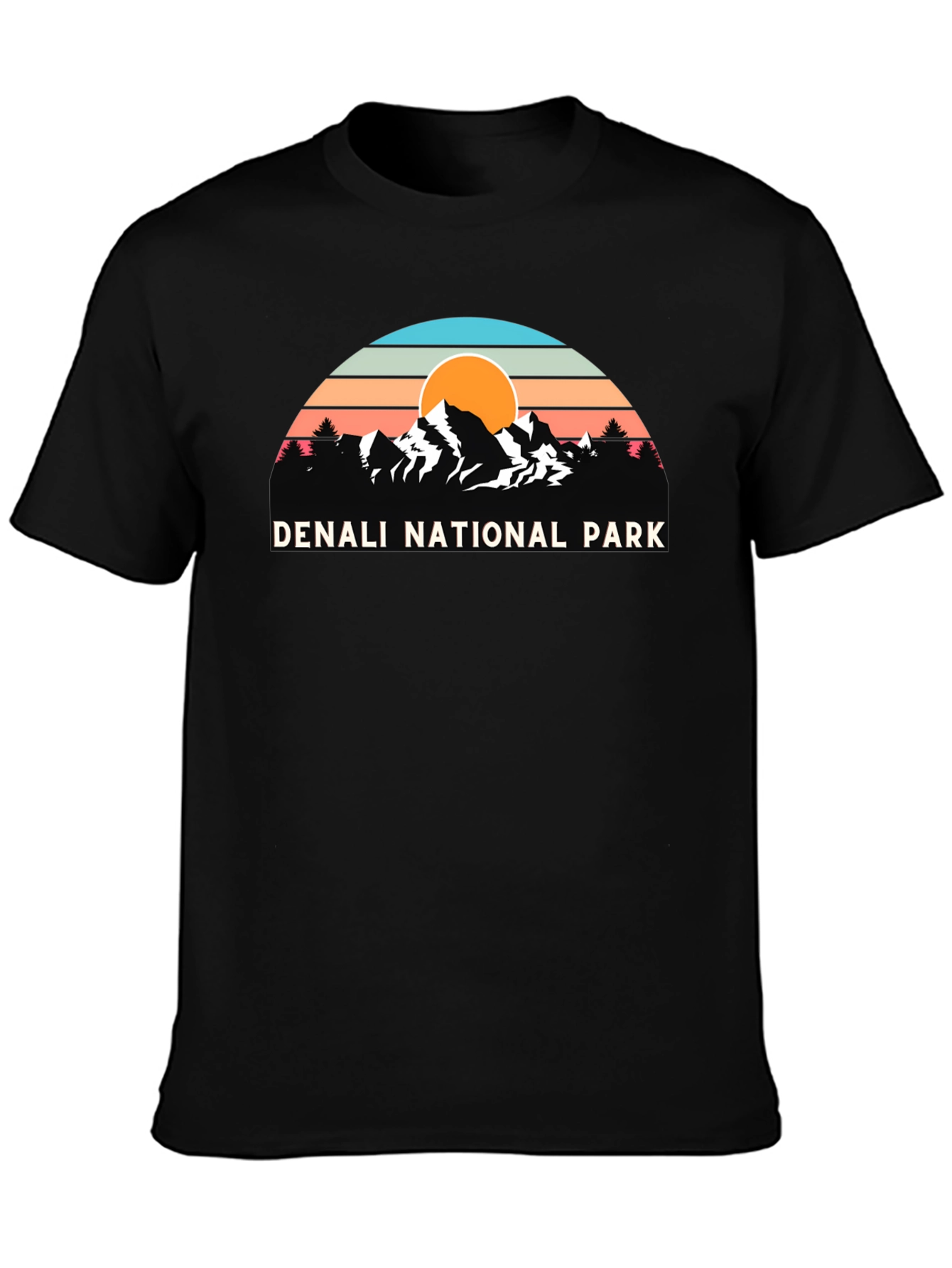 Denali National Park Retro Graphic T-Shirt