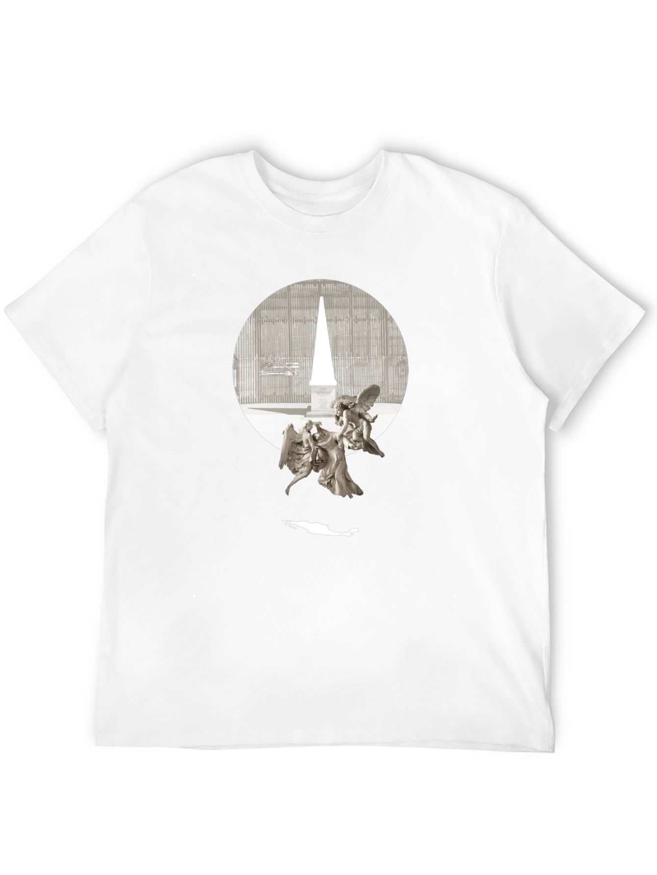 Angels & Obelisk Graphic Tee - Black