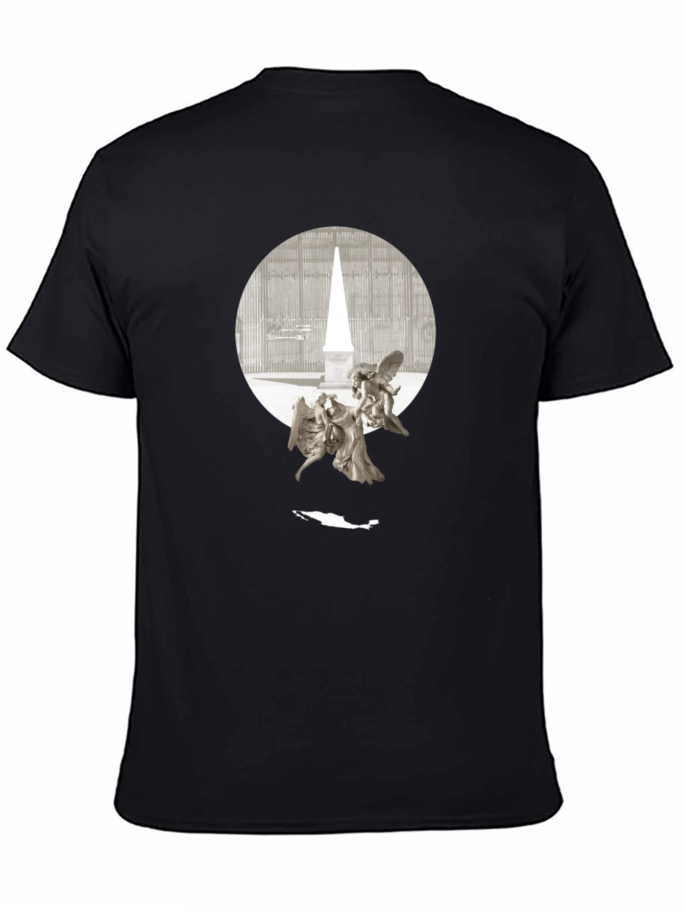 Angels & Obelisk Graphic Tee - Black