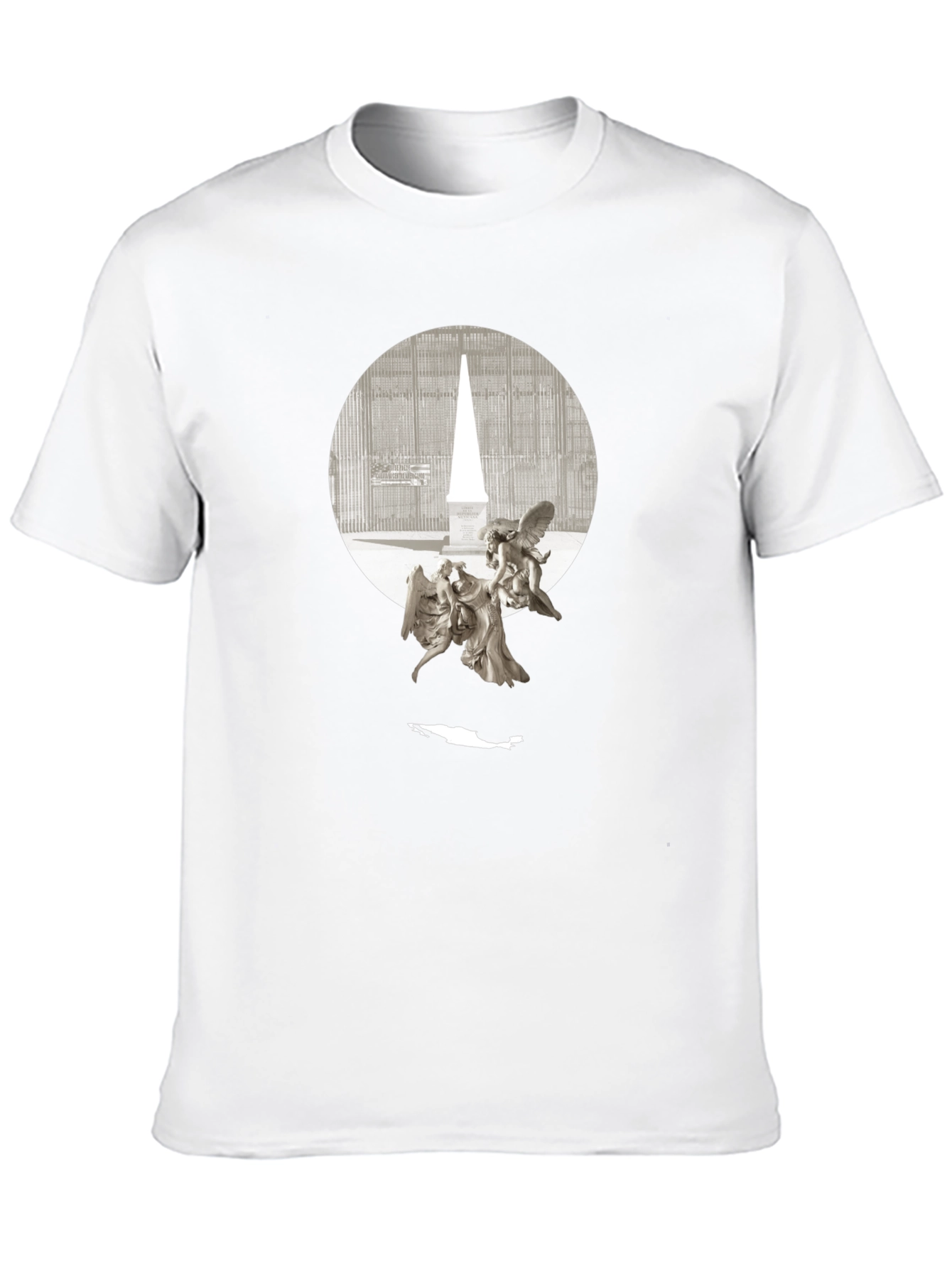 Angels & Obelisk Graphic Tee - Black