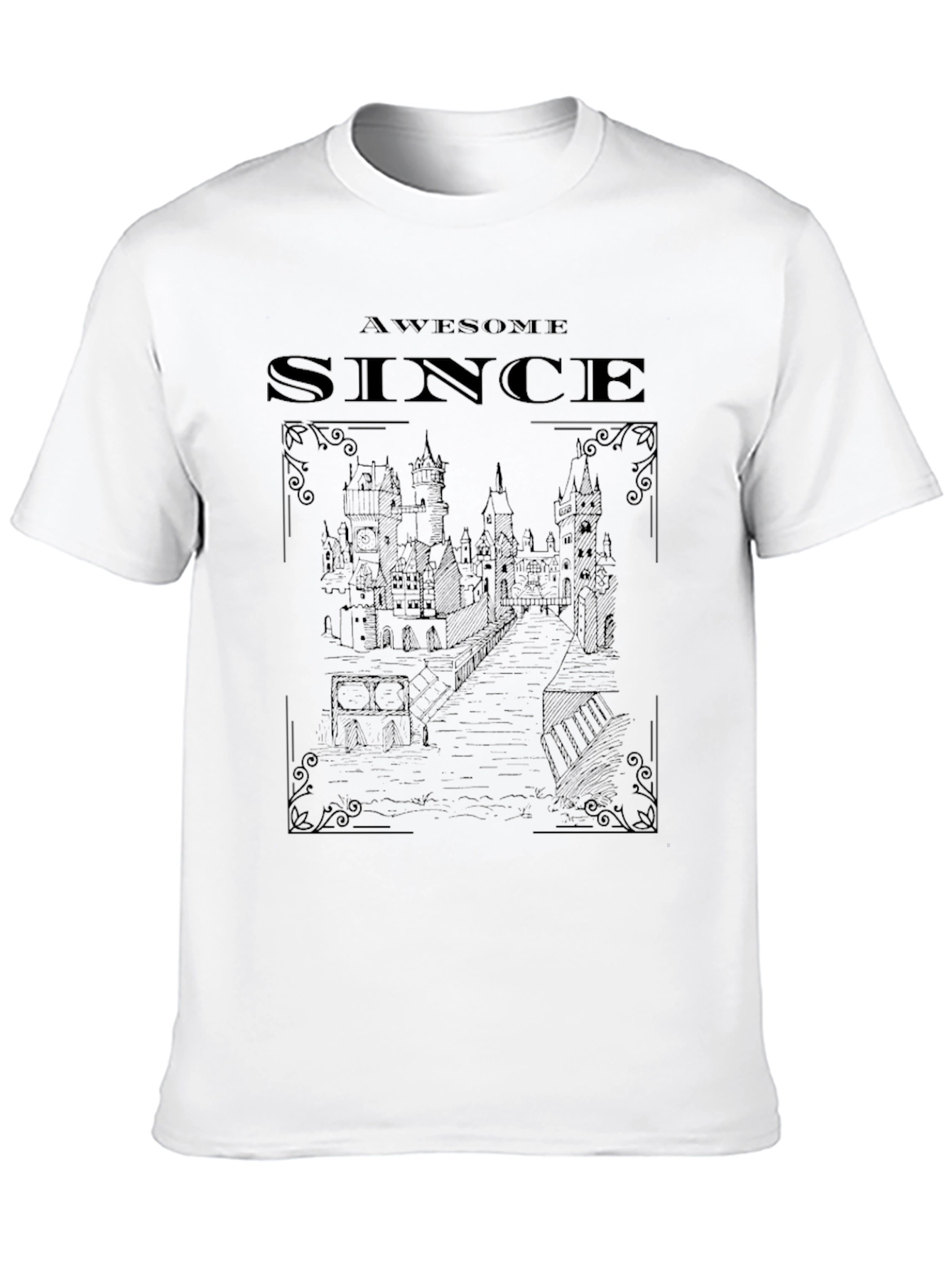 Awesome Since Graphic Tee Black