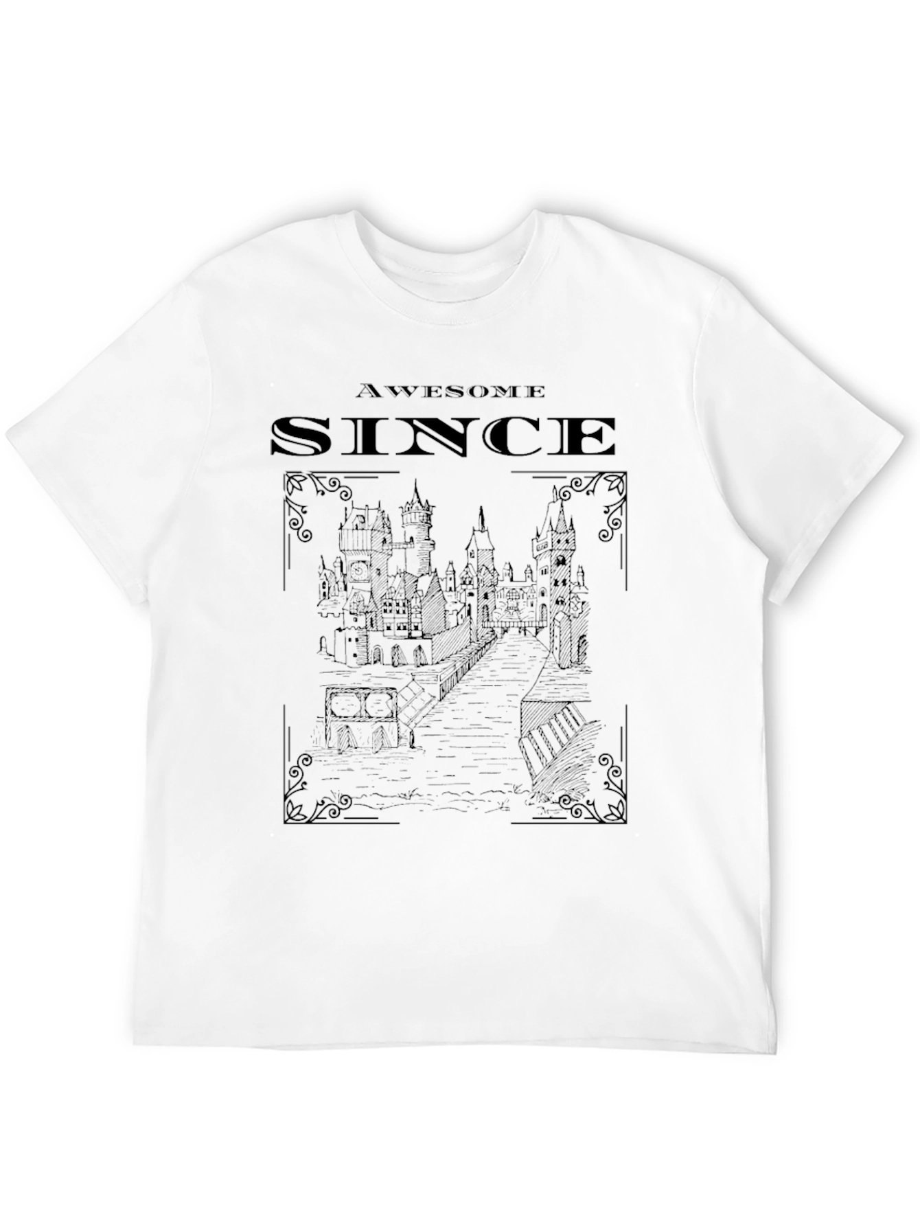 Awesome Since Graphic Tee Black