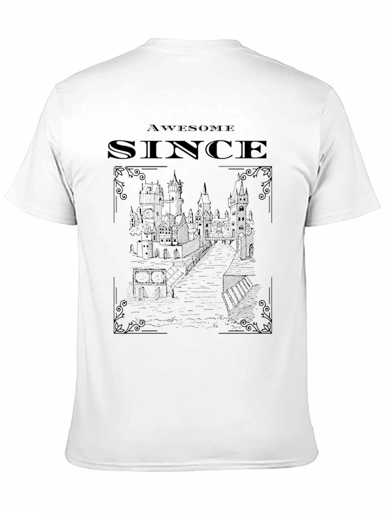 Awesome Since Graphic Tee Black