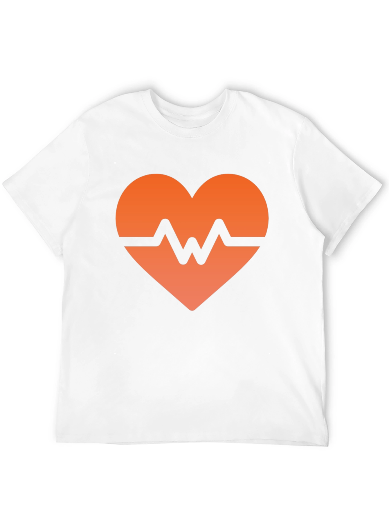 Heartbeat Graphic Black T-Shirt - Modern Style