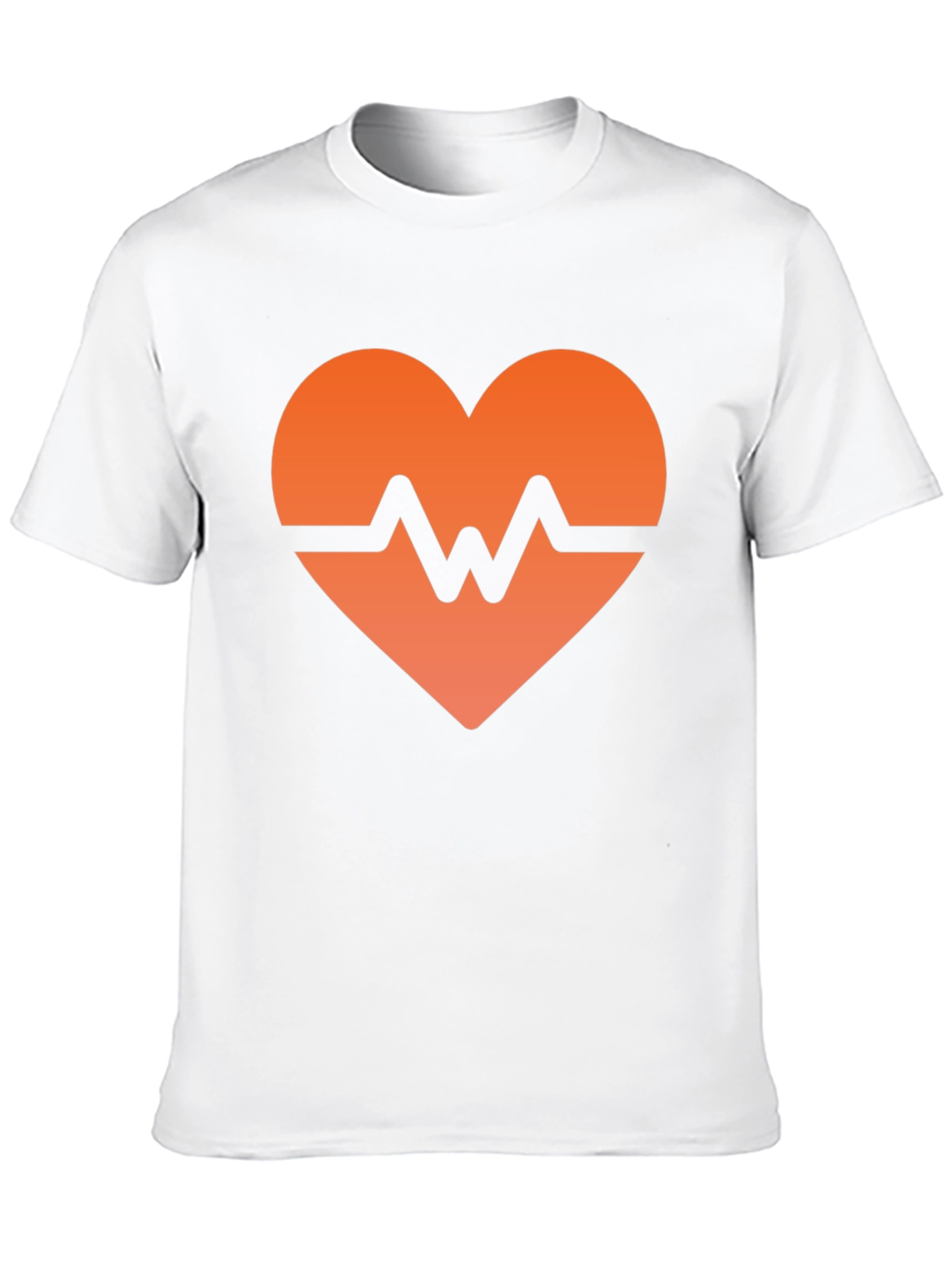 Heartbeat Graphic Black T-Shirt - Modern Style