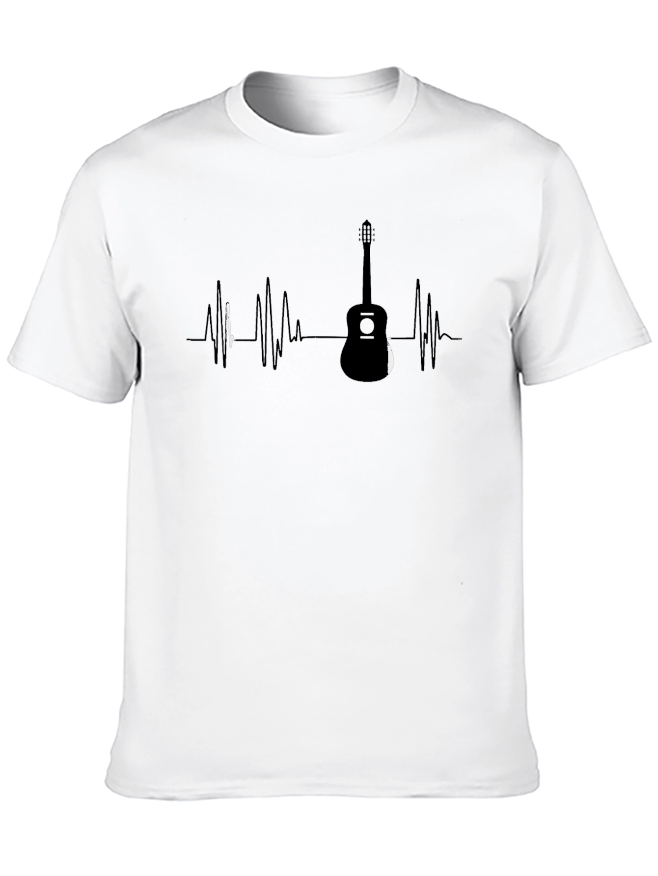 Guitar Heartbeat T-Shirt - Music Lover Tee