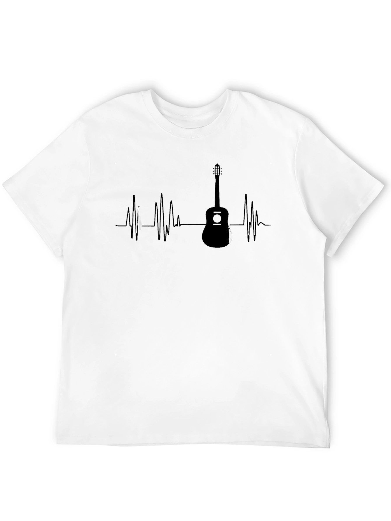 Guitar Heartbeat T-Shirt - Music Lover Tee