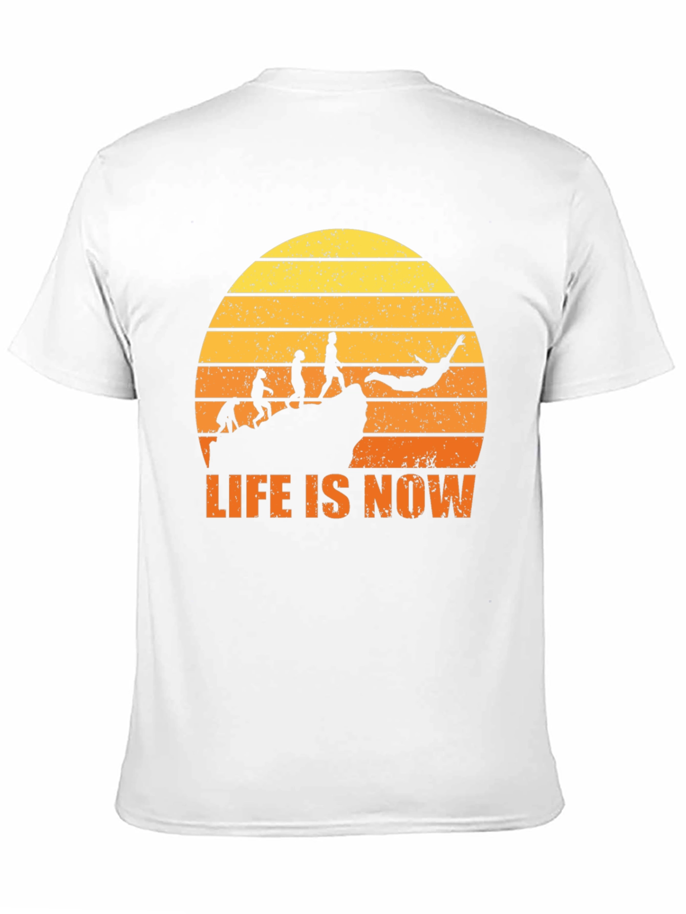 Life Is Now Graphic Tee - Black Cotton T-Shirt