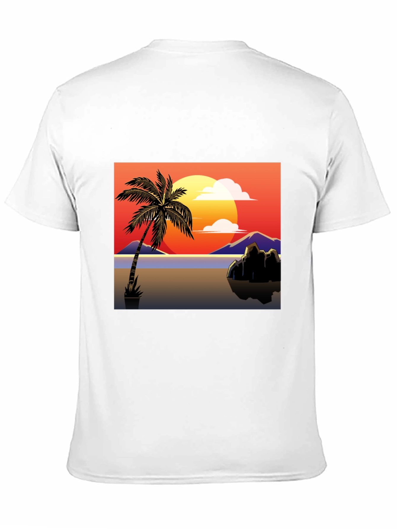 Sunset Palm Tree Graphic Tee