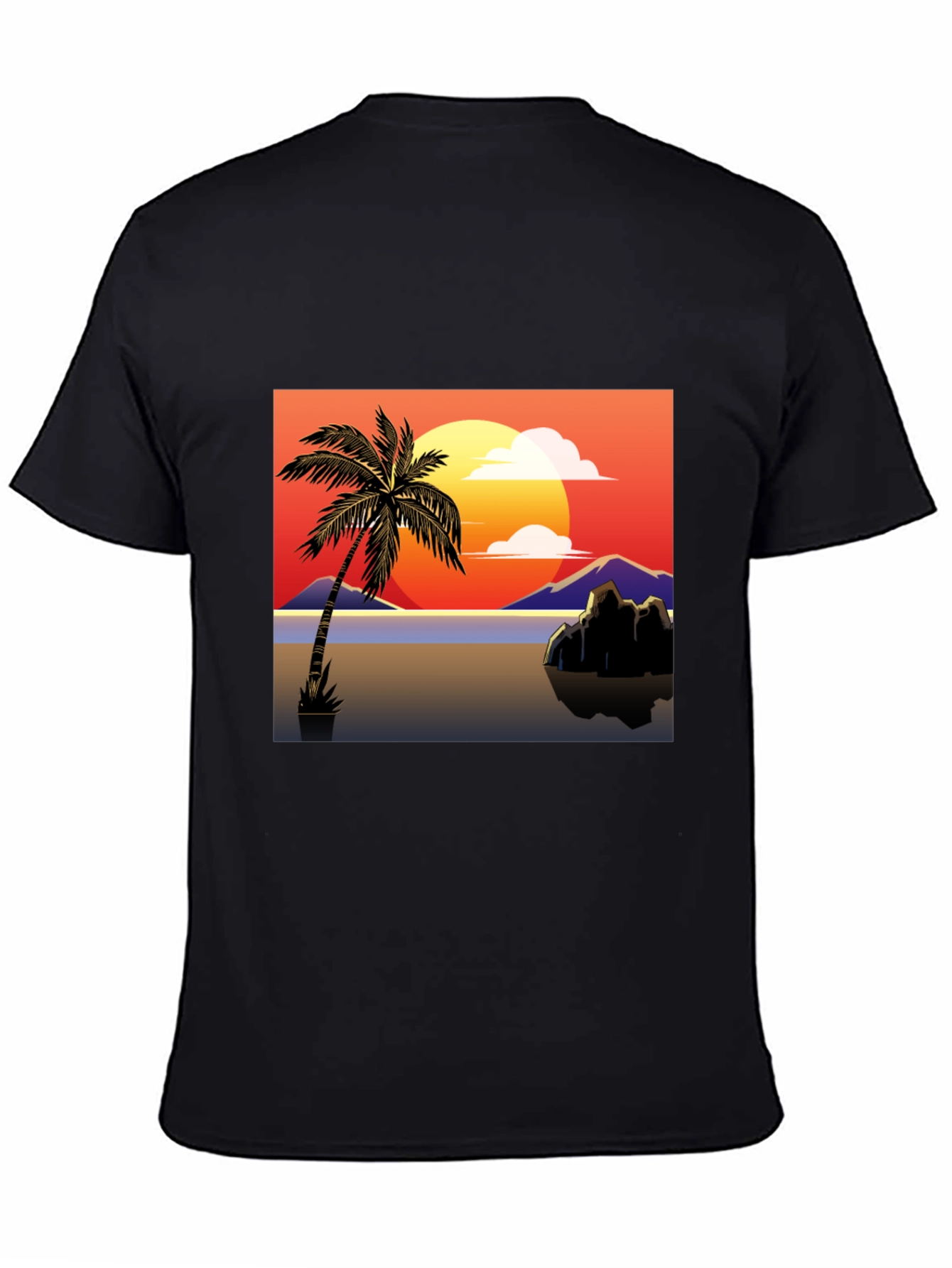 Sunset Palm Tree Graphic Tee