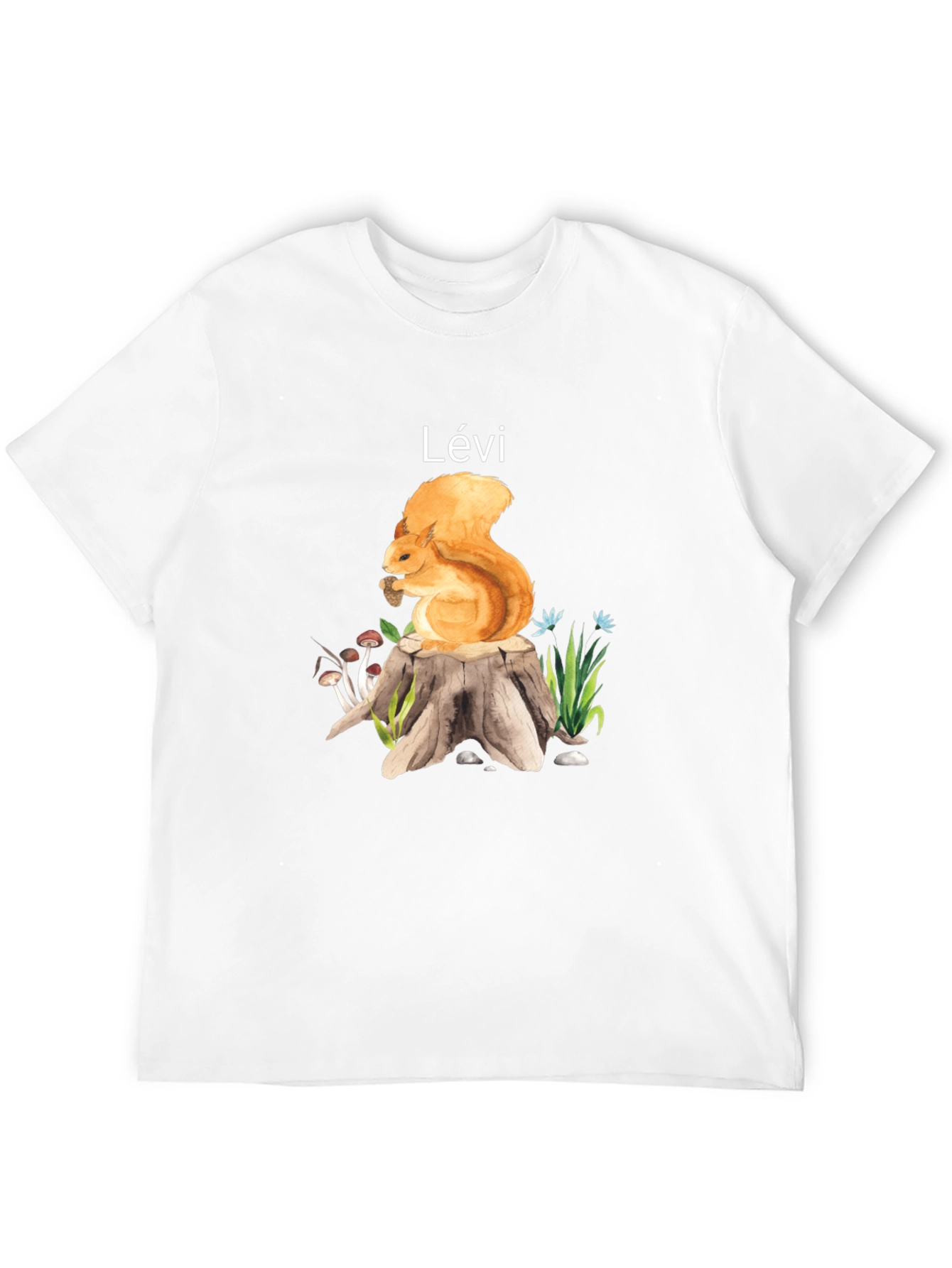 Squirrel on Stump Personalized T-Shirt