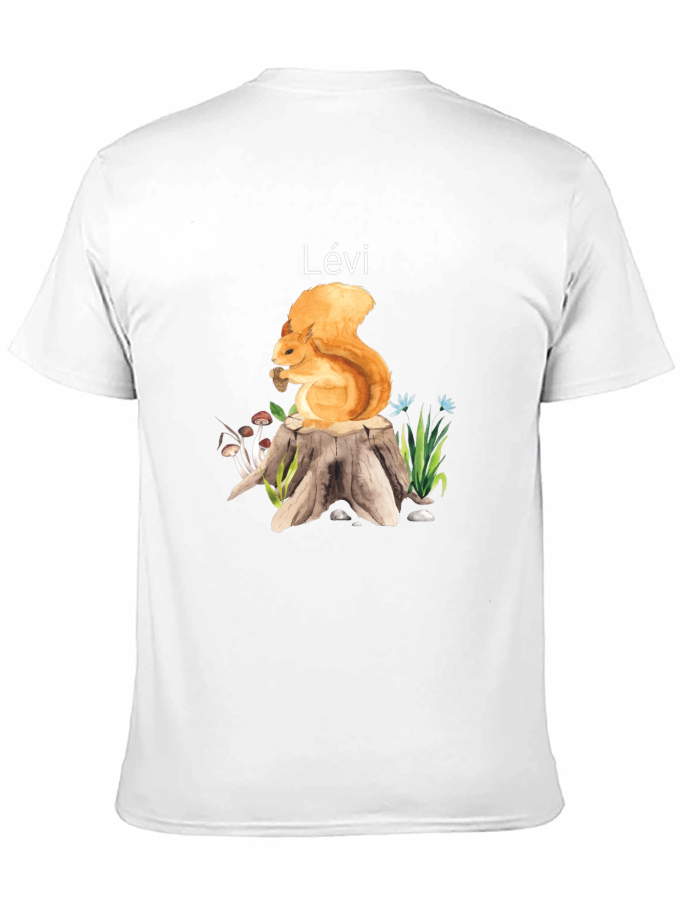 Squirrel on Stump Personalized T-Shirt