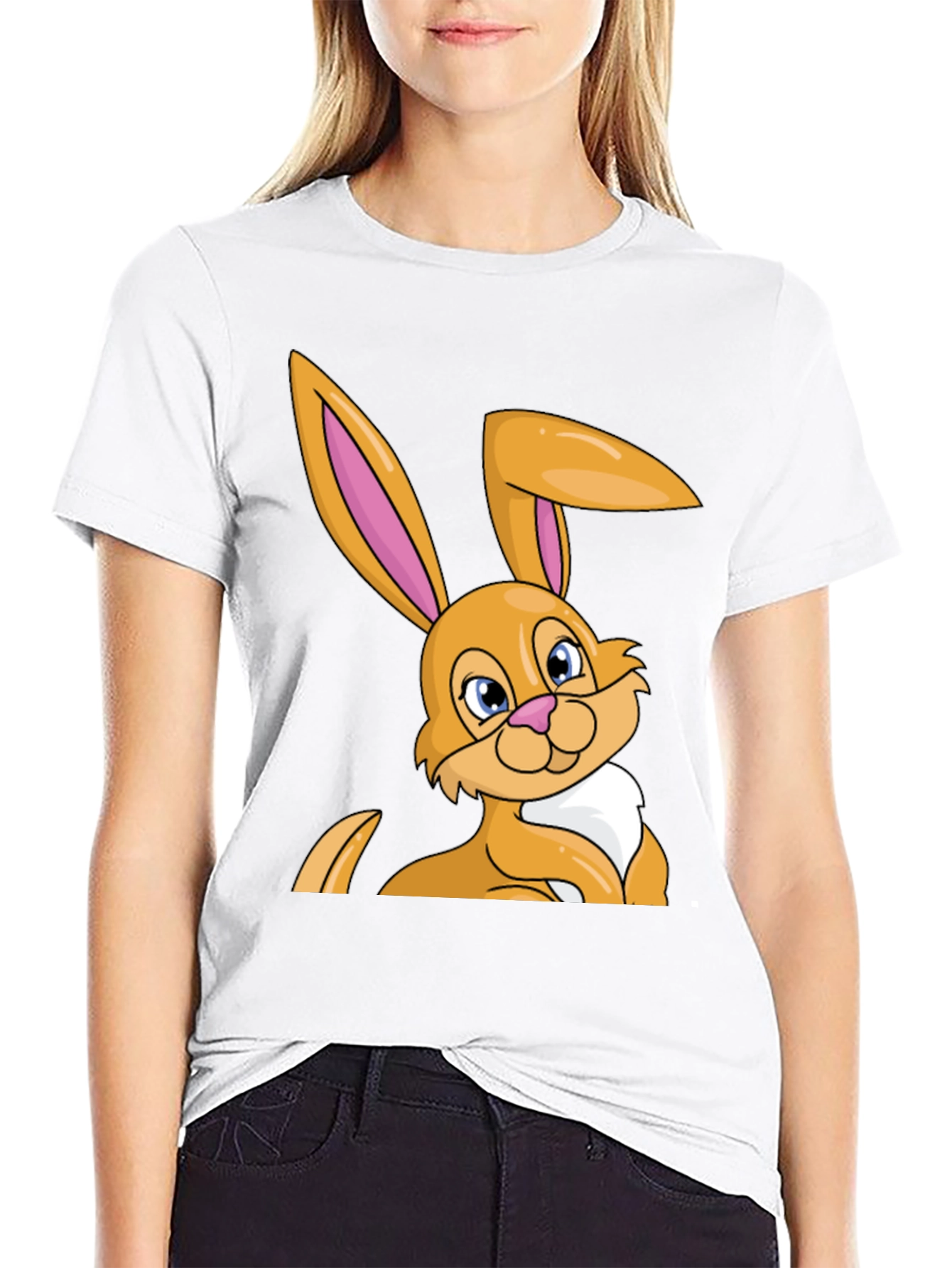 Easter Bunny T-Shirt - Cartoon Rabbit Tee