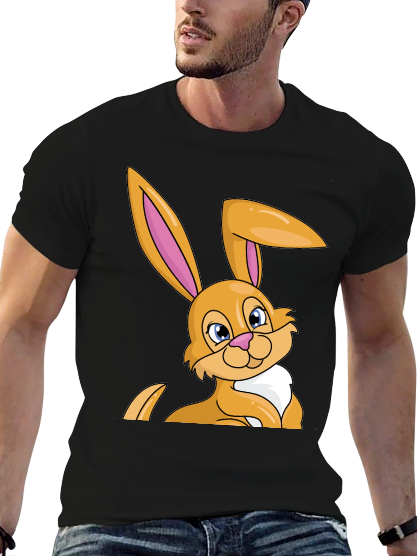 Easter Bunny T-Shirt - Cartoon Rabbit Tee