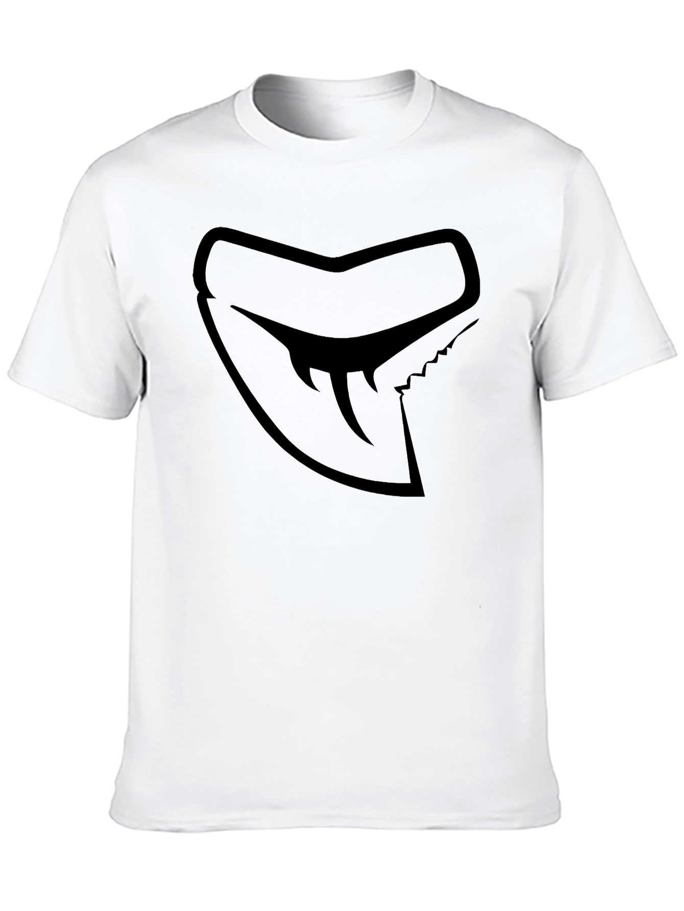 Shark Tooth Logo Black Graphic Tee