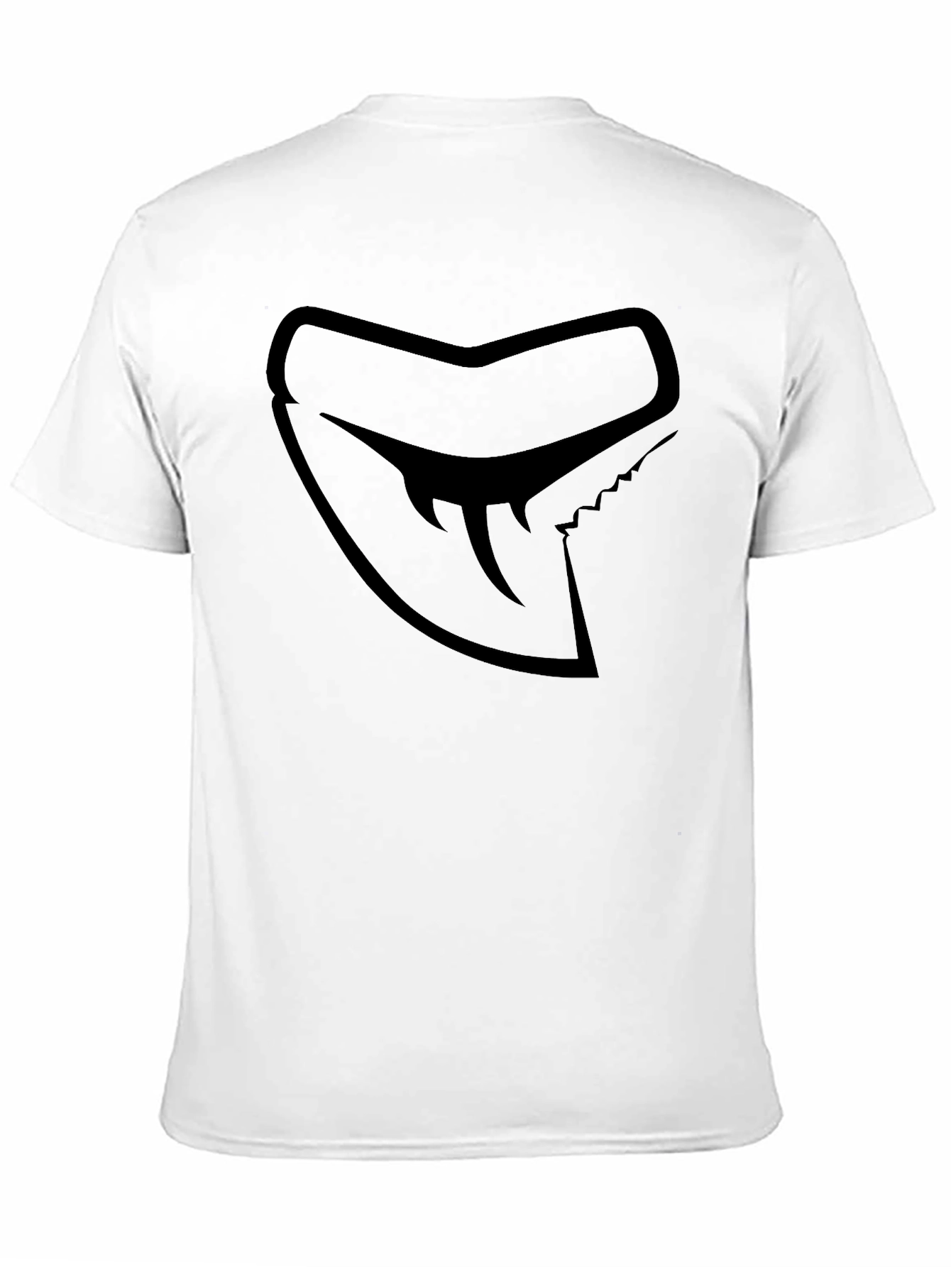 Shark Tooth Logo Black Graphic Tee