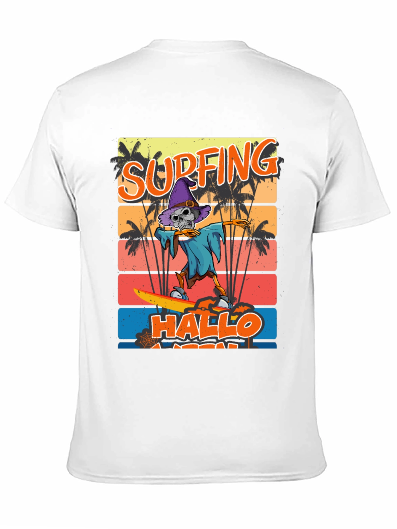 Surfing Hallo-ween Skeleton T-Shirt
