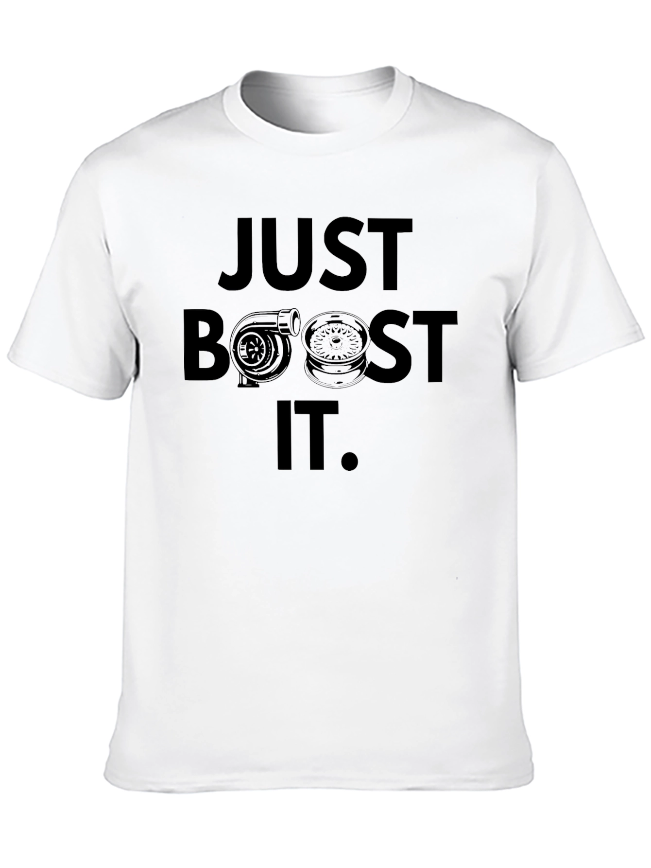 Just Boost It Black Graphic T-Shirt