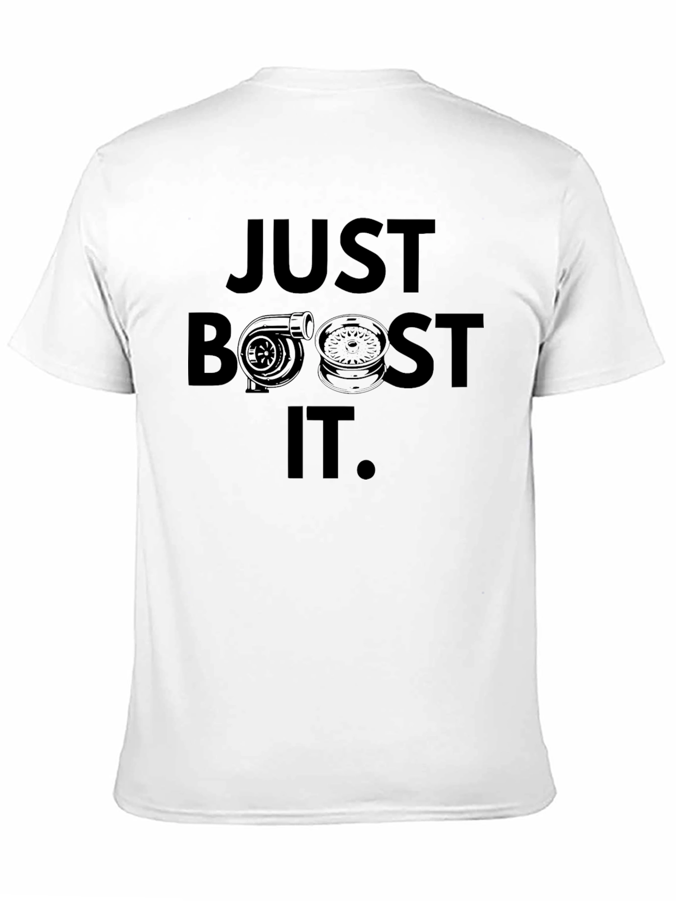 Just Boost It Black Graphic T-Shirt