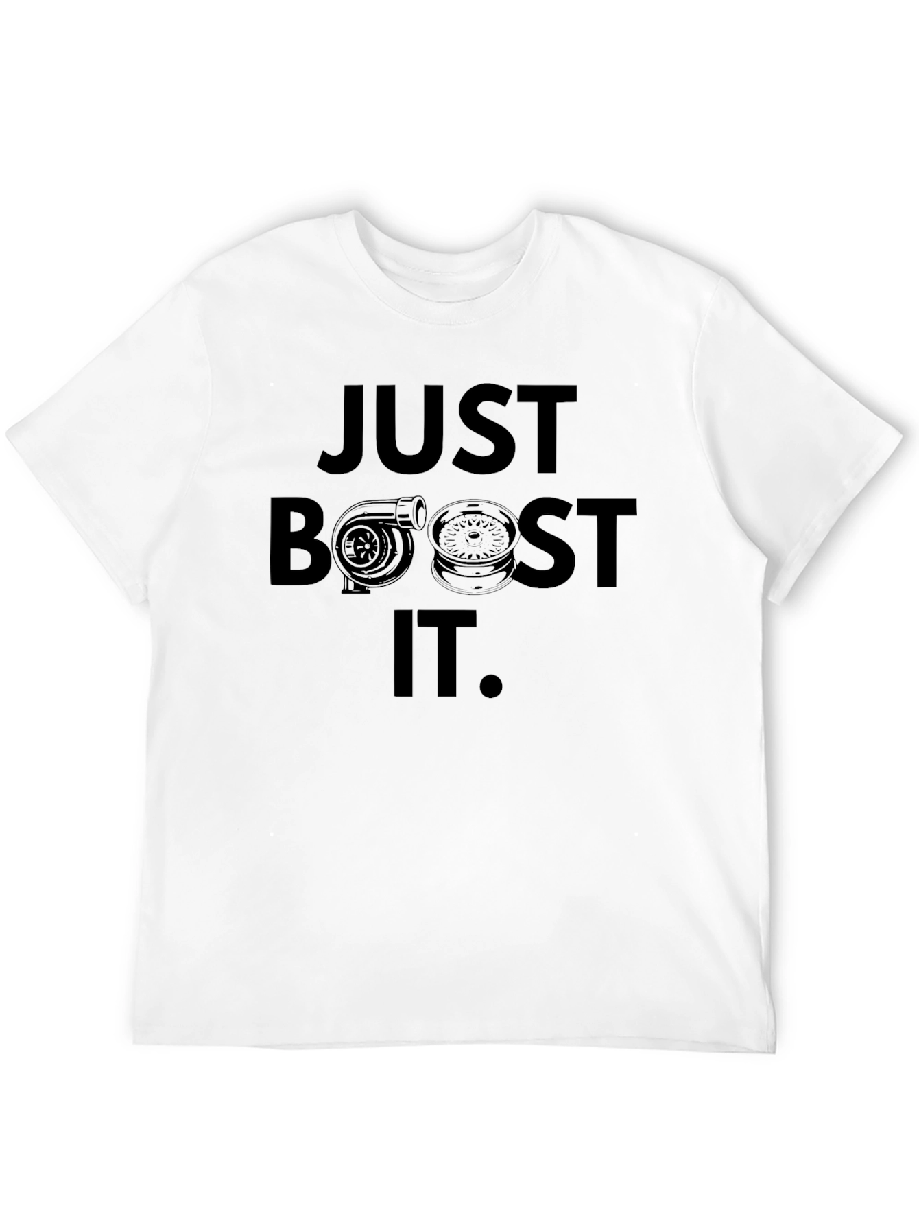 Just Boost It Black Graphic T-Shirt