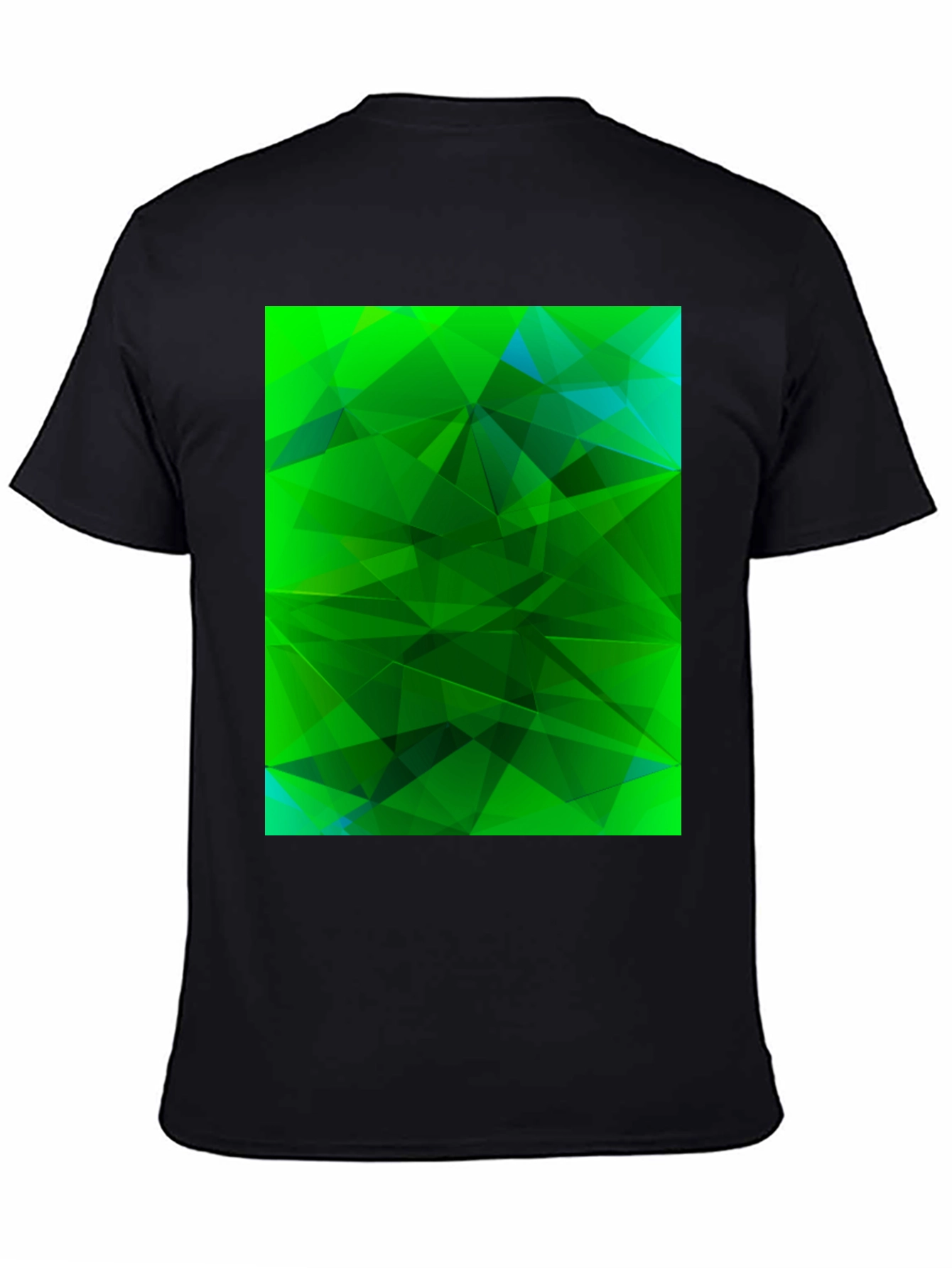 Abstract Geometric Green T-Shirt