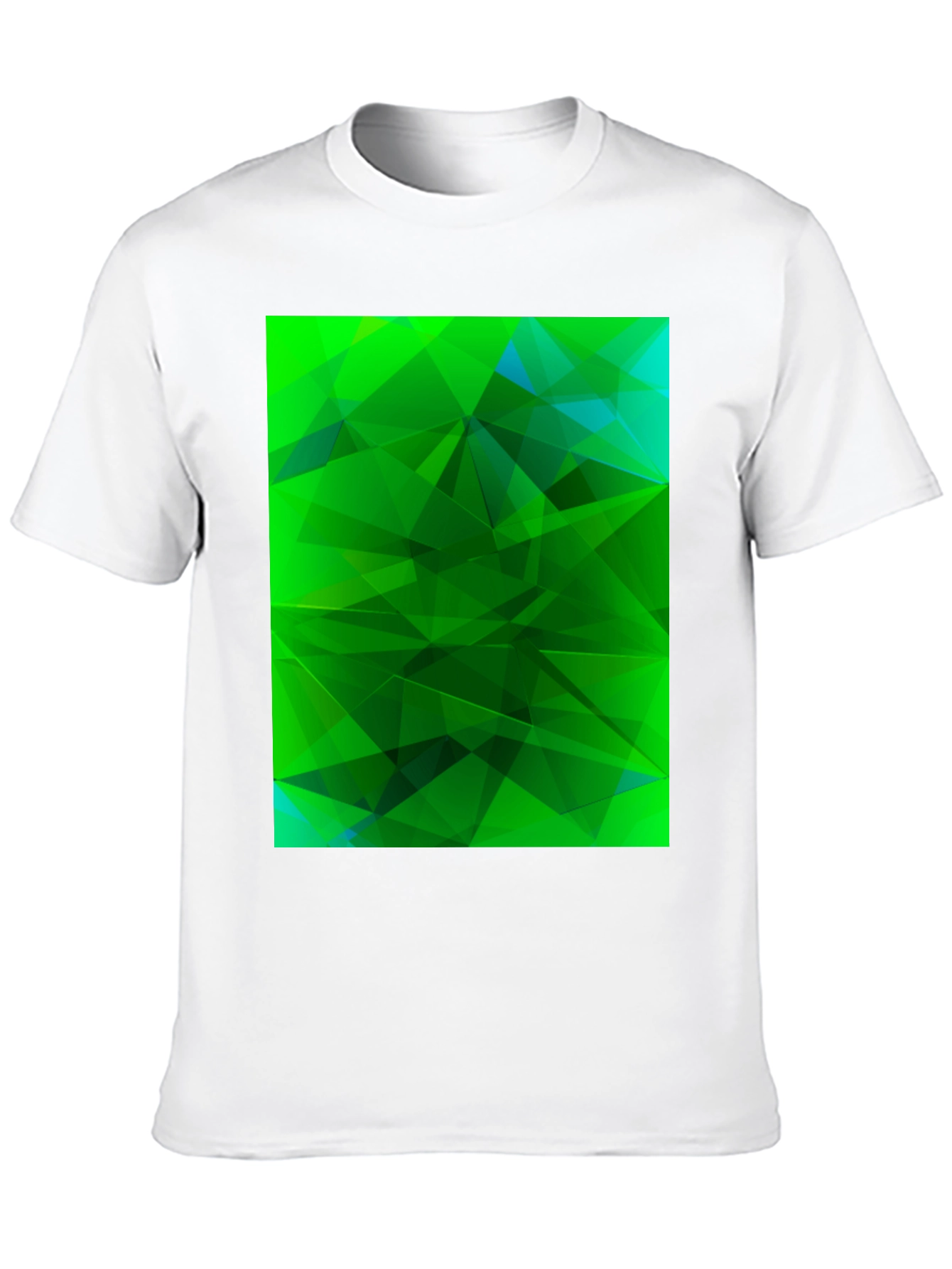 Abstract Geometric Green T-Shirt