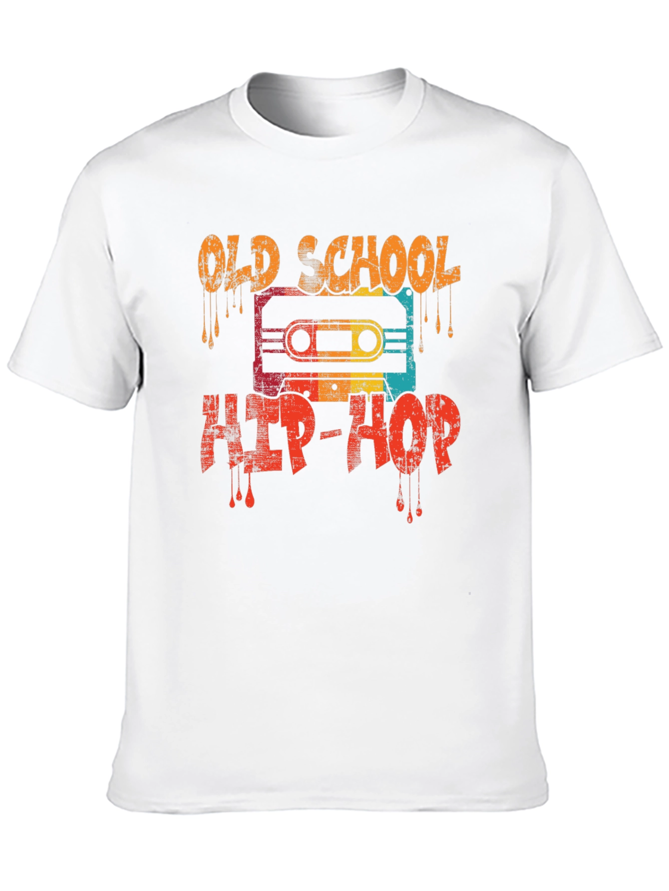 Retro Old School Hip-Hop Graphic T-Shirt