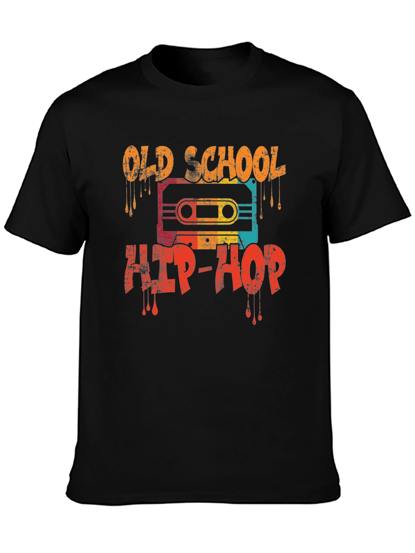 Retro Old School Hip-Hop Graphic T-Shirt