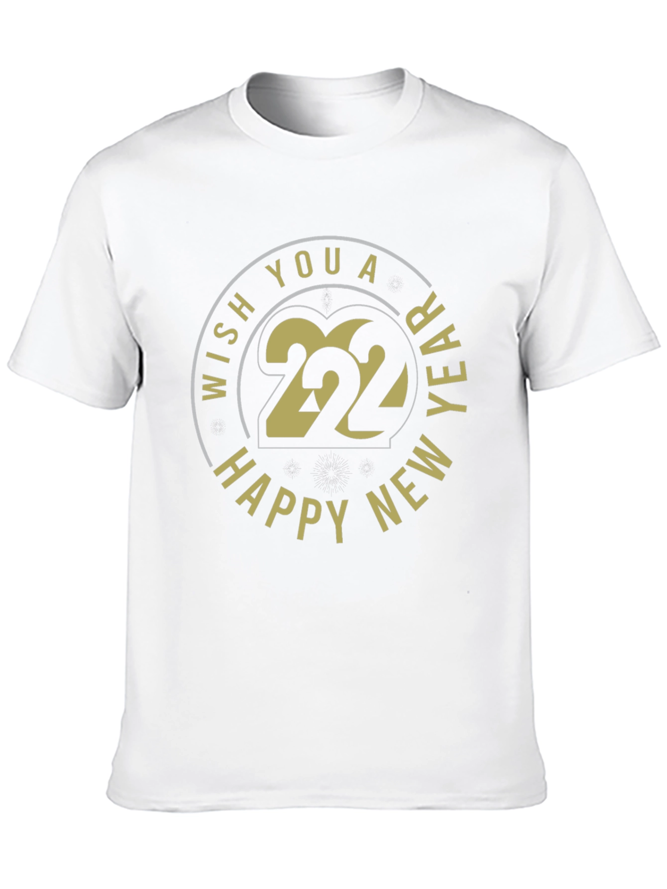 Happy New Year 2022 Black T-Shirt