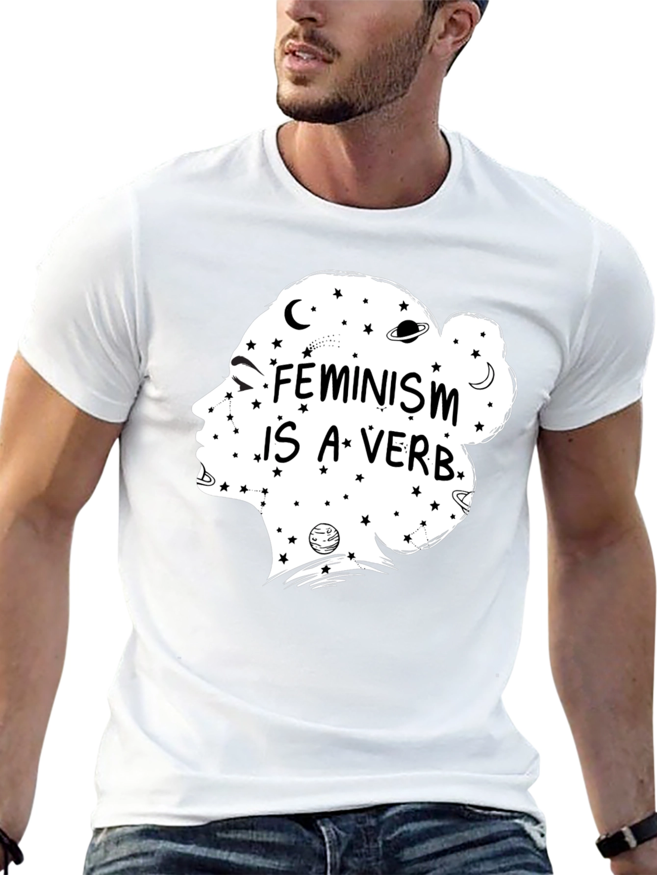 Feminism Is A Verb Graphic T-Shirt