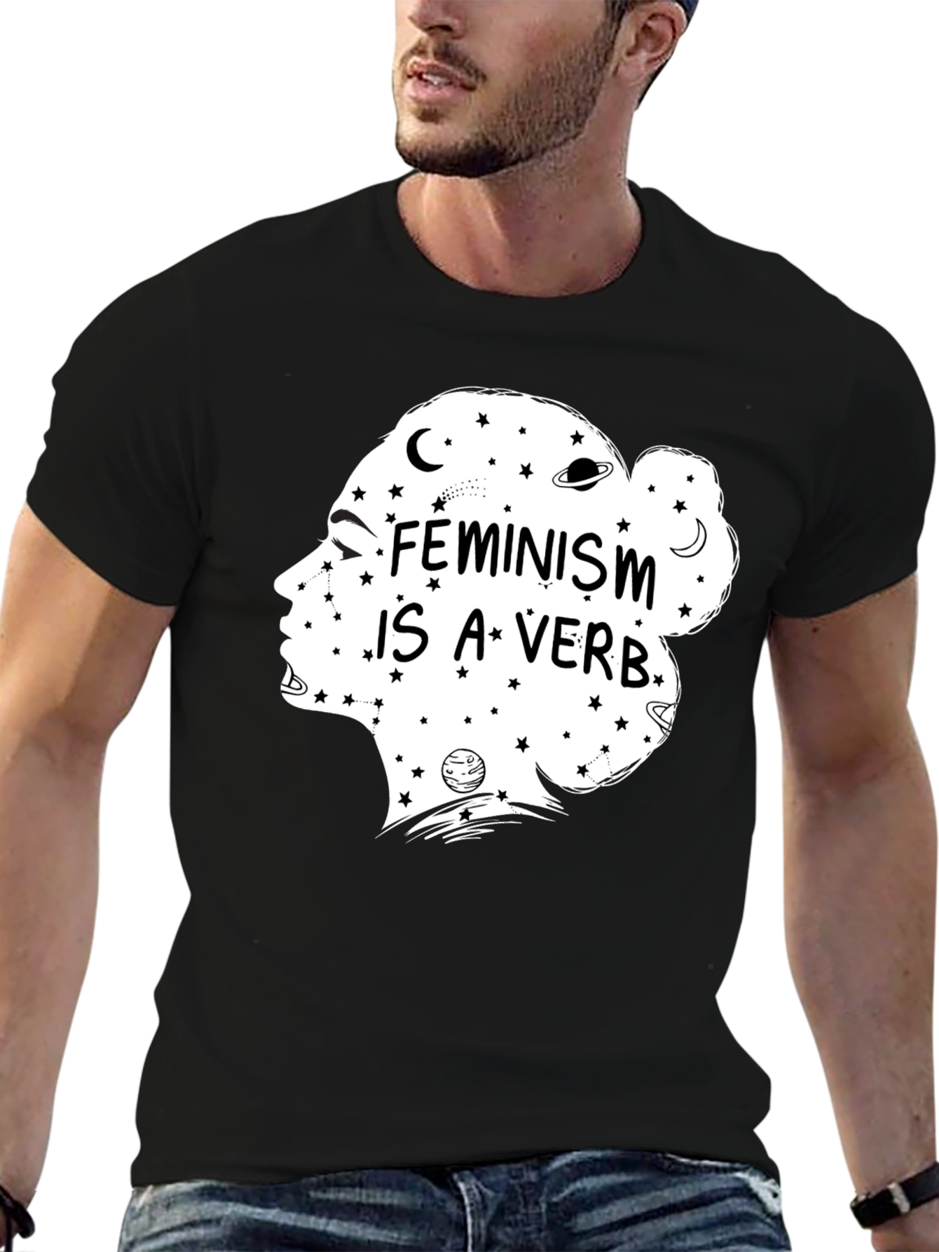 Feminism Is A Verb Graphic T-Shirt