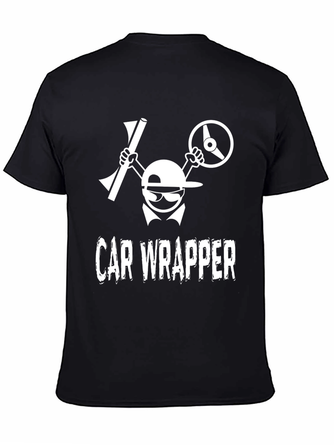 Car Wrapper Graphic T-Shirt - Automotive Wrap Design