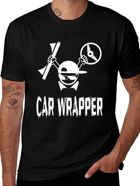 Car Wrapper Graphic T-Shirt - Automotive Wrap Design