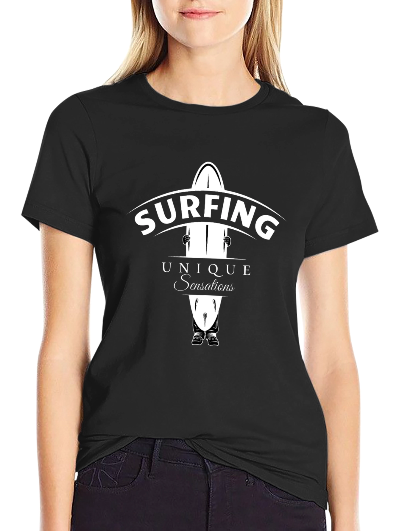 Surfing Unique Sensations Graphic T-Shirt