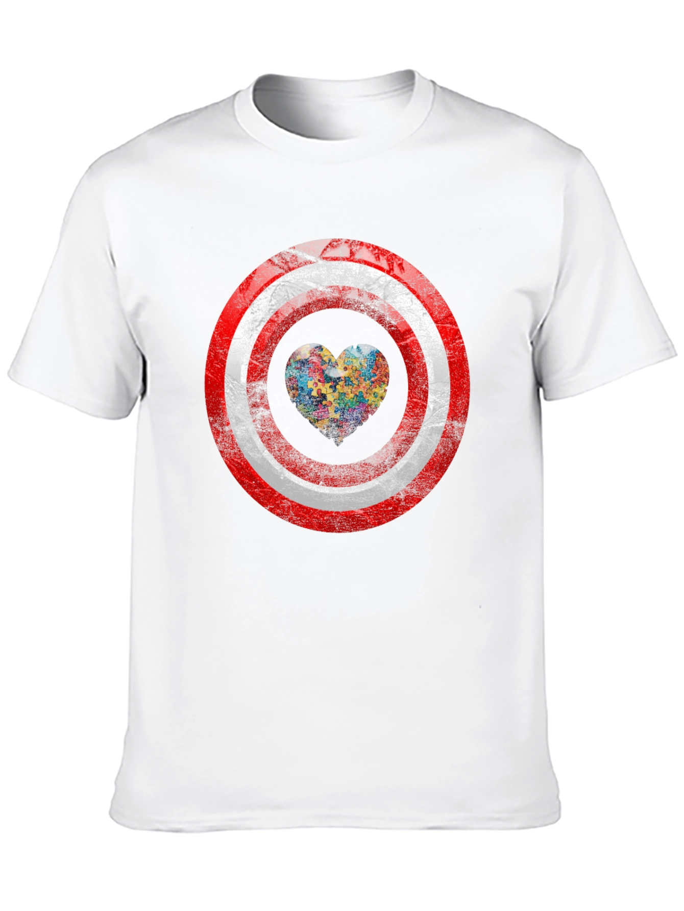 Autism Awareness Captain America Shield T-Shirt