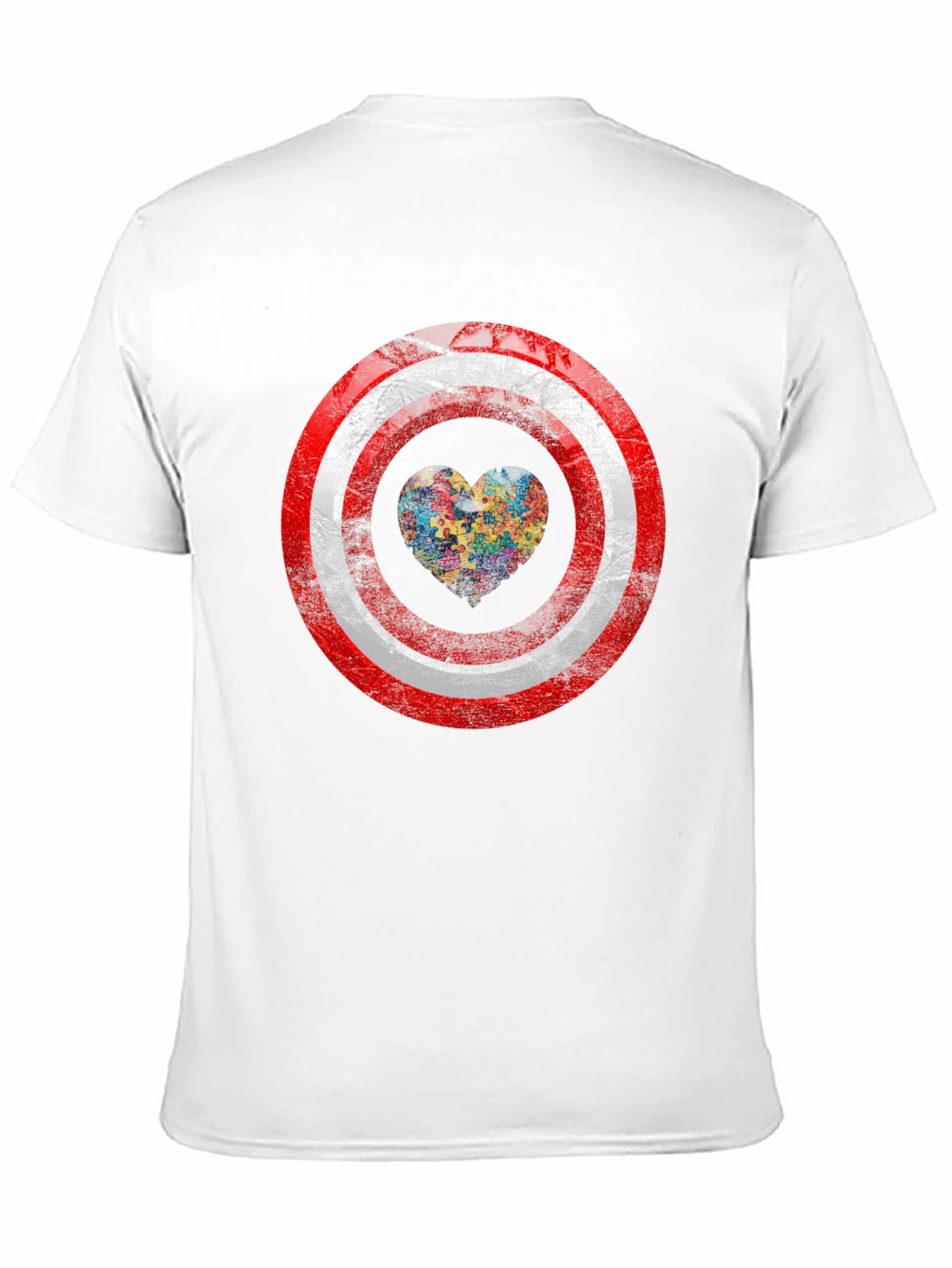 Autism Awareness Captain America Shield T-Shirt