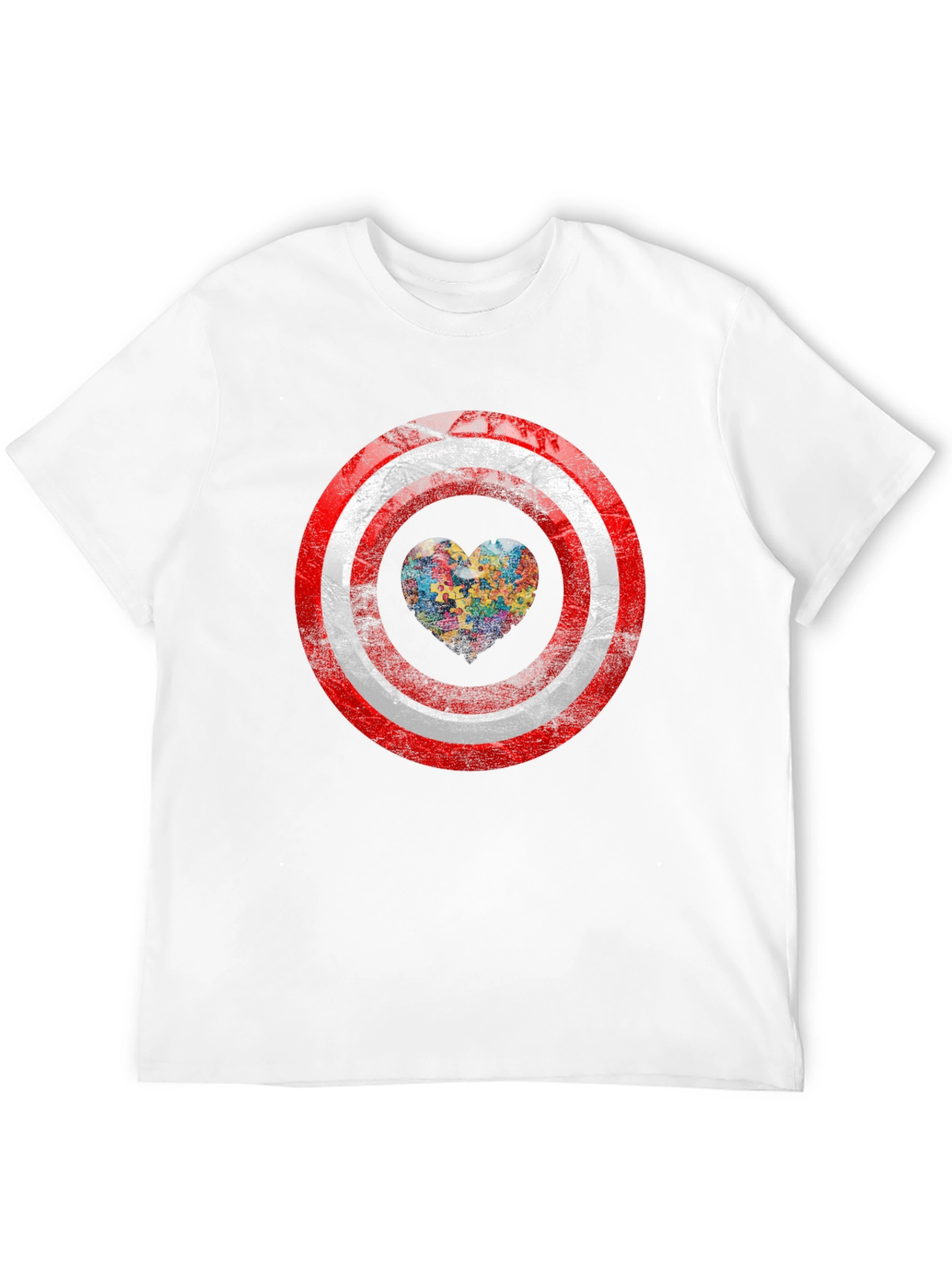 Autism Awareness Captain America Shield T-Shirt