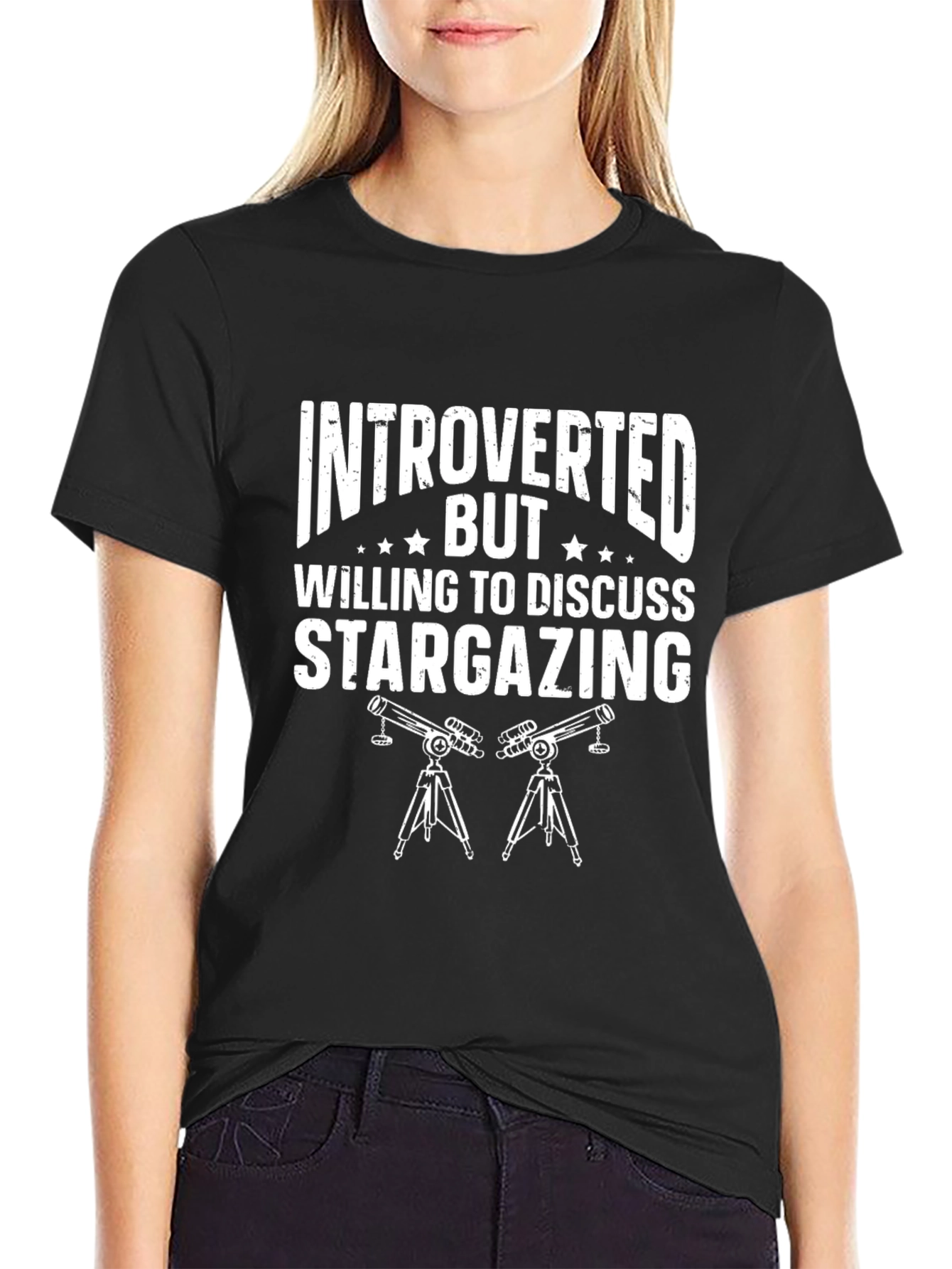 Introverted Stargazing Graphic Tee