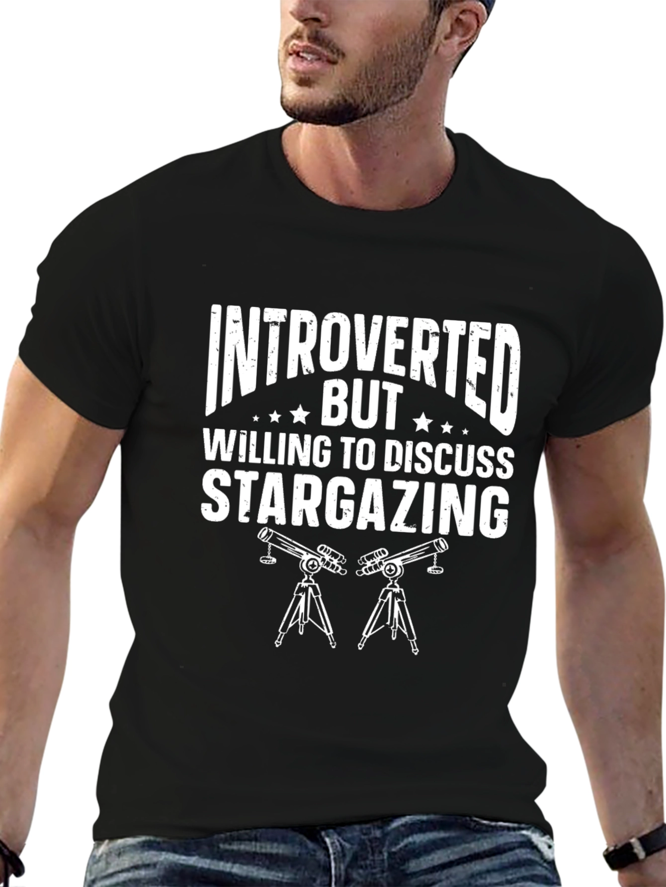Introverted Stargazing Graphic Tee