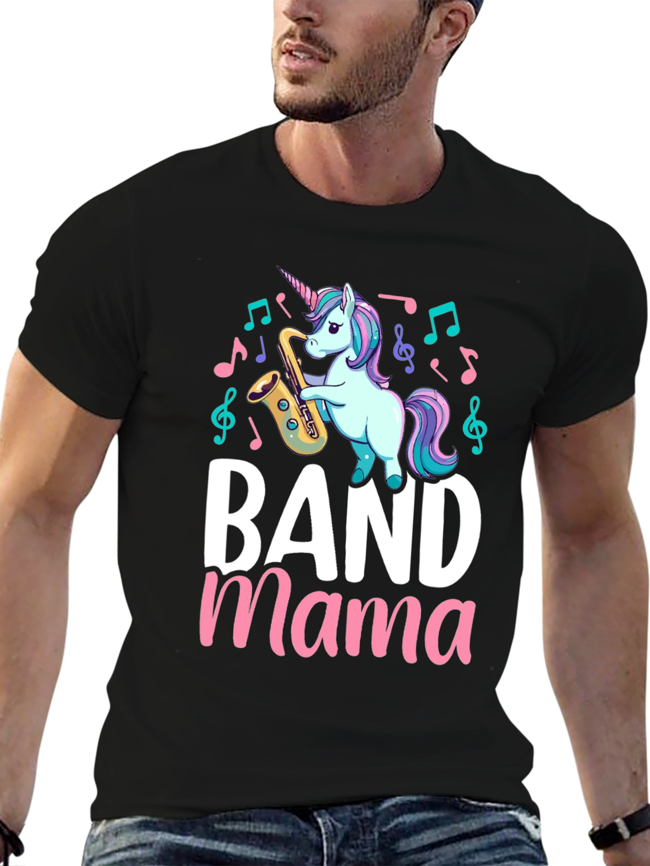 Band Mama Unicorn Saxophone T-Shirt